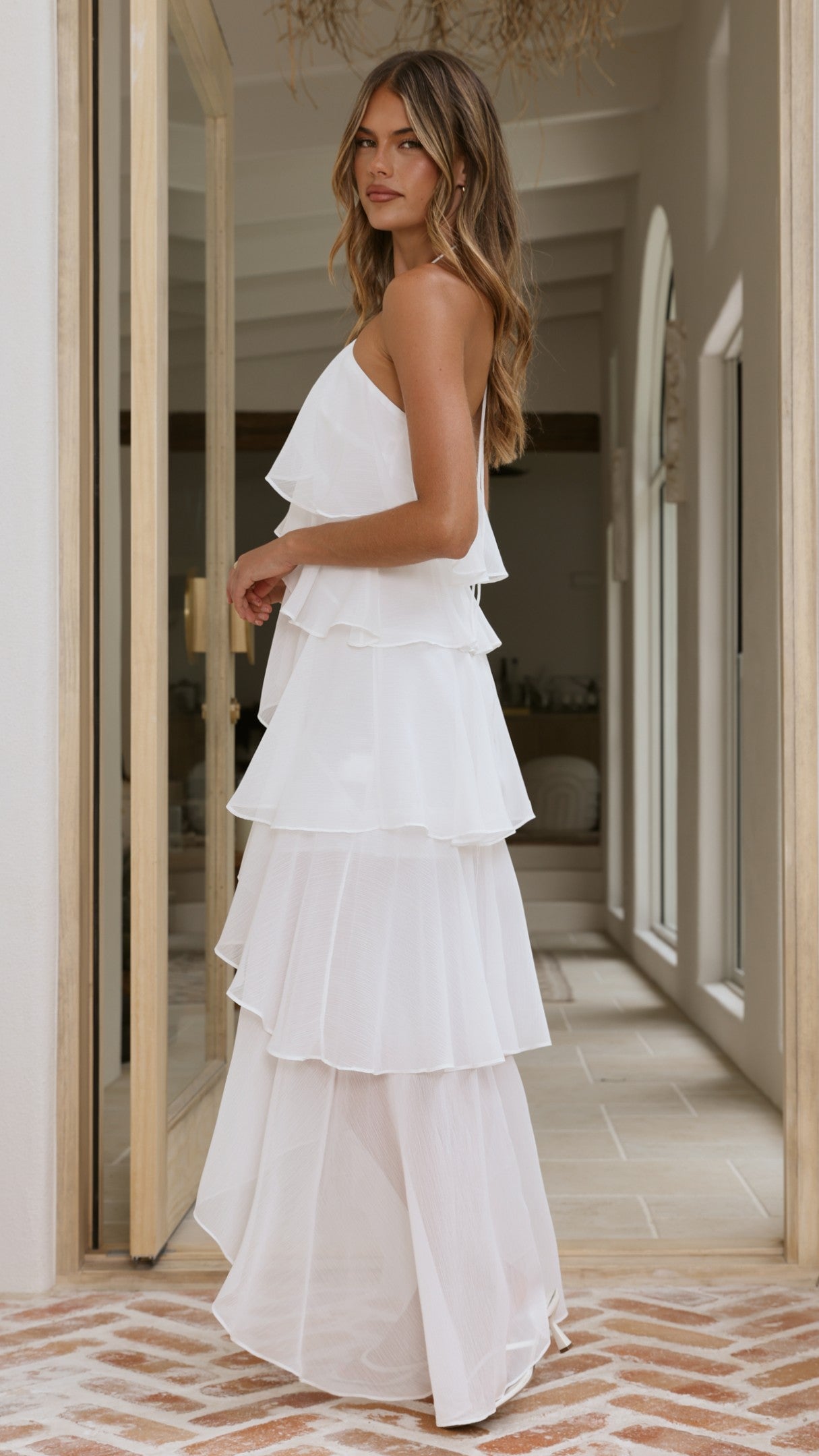 Soho Maxi Dress - White - Billy J