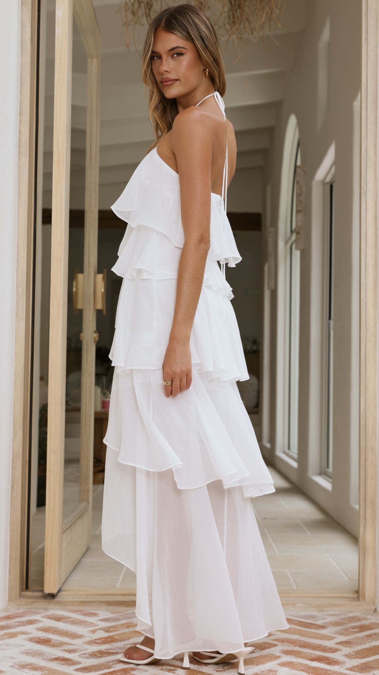 Soho Maxi Dress - White - Billy J