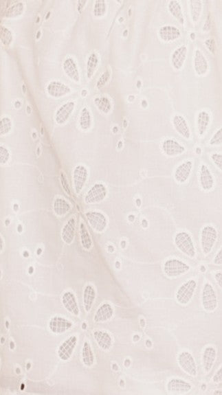 Vika Shorts - White Flower Embroidery - Billy J