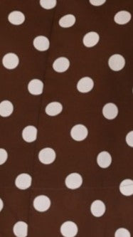 Charmain Top - Chocolate/White Polka Dot - Billy J