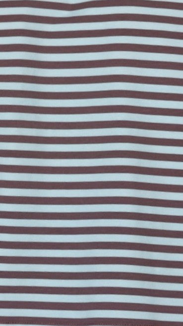 Solana Long Sleeve Top - Blue/Choc Stripe - Billy J