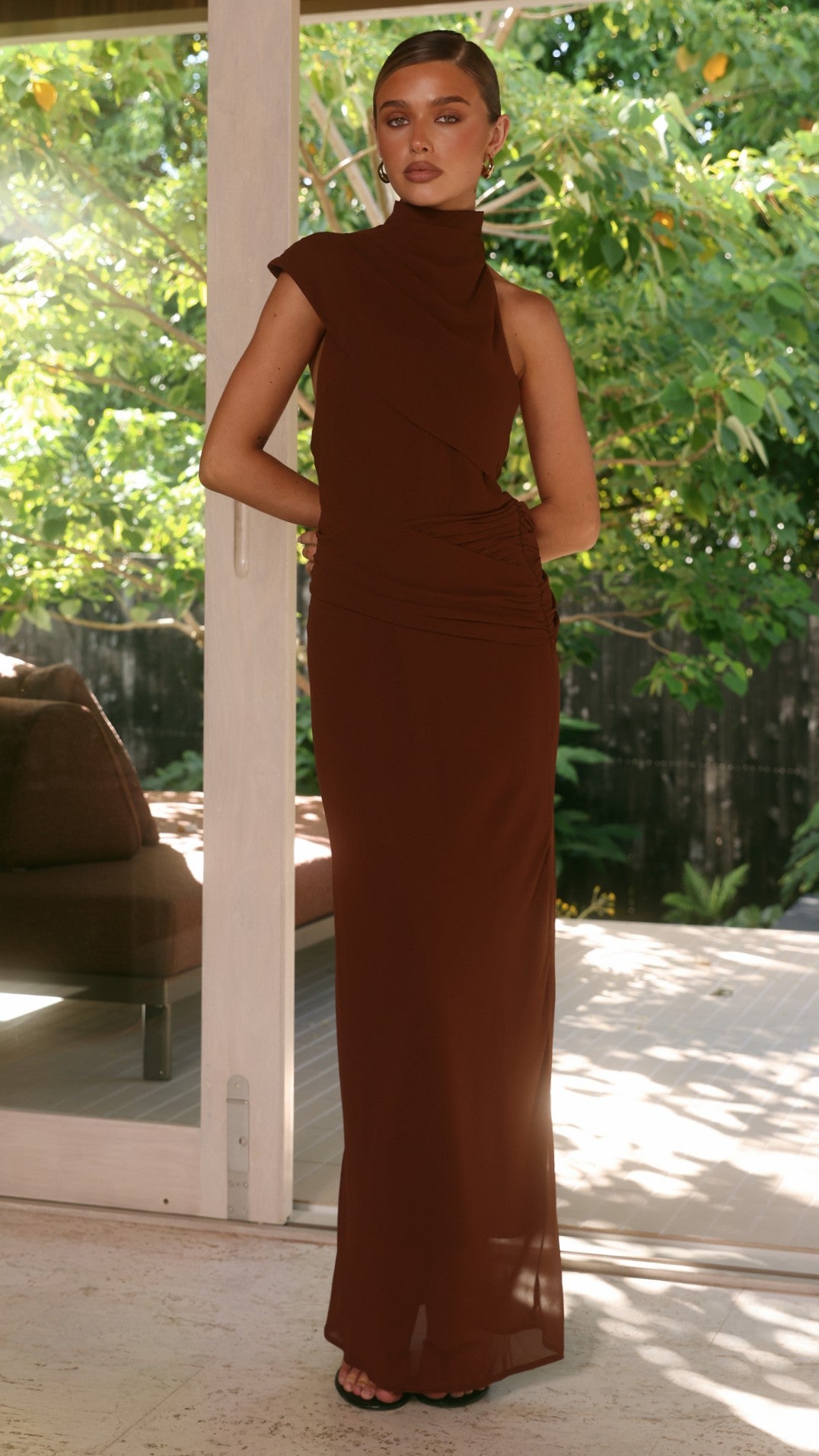 Via Maxi Dress - Chocolate - Billy J