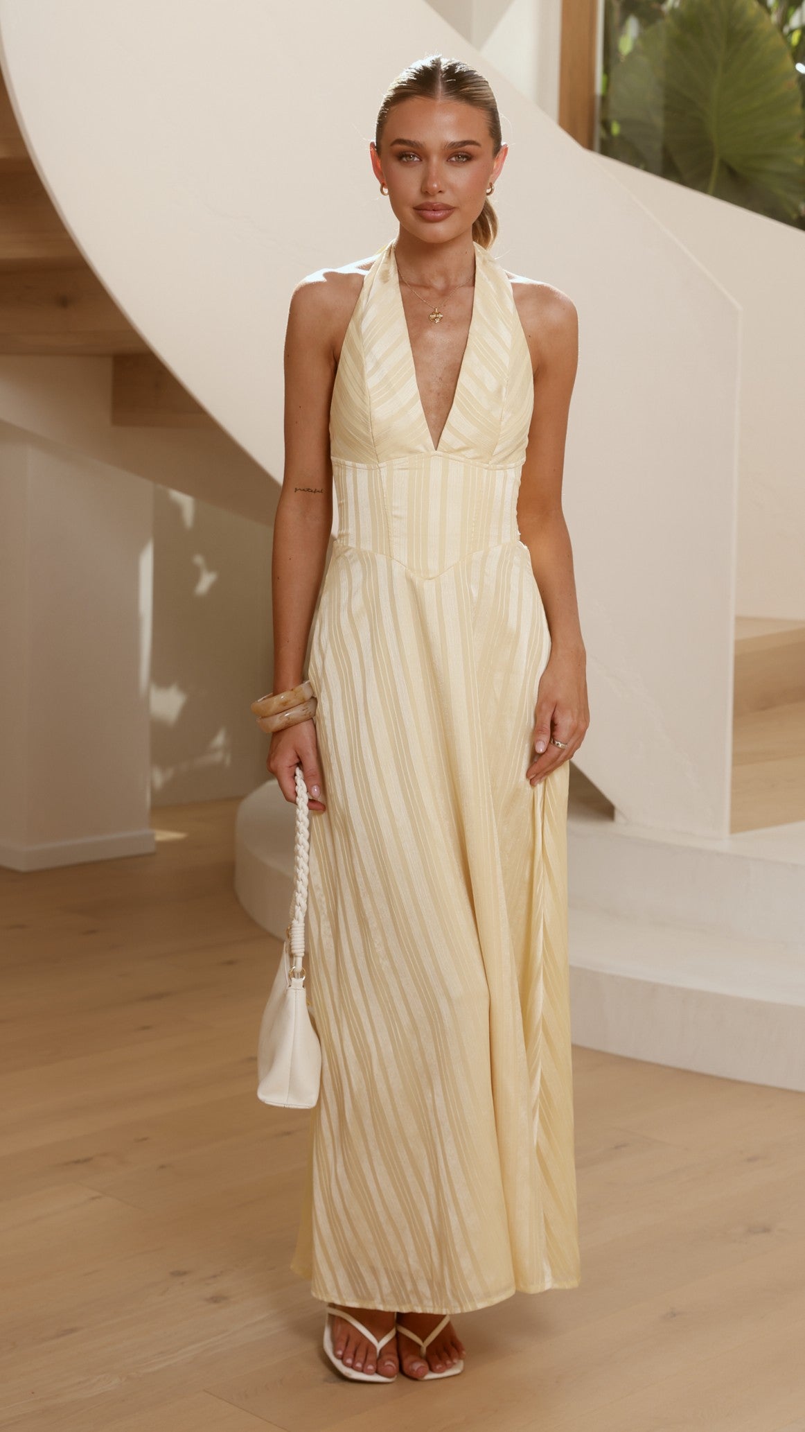 Lina Maxi Dress - Yellow - Billy J