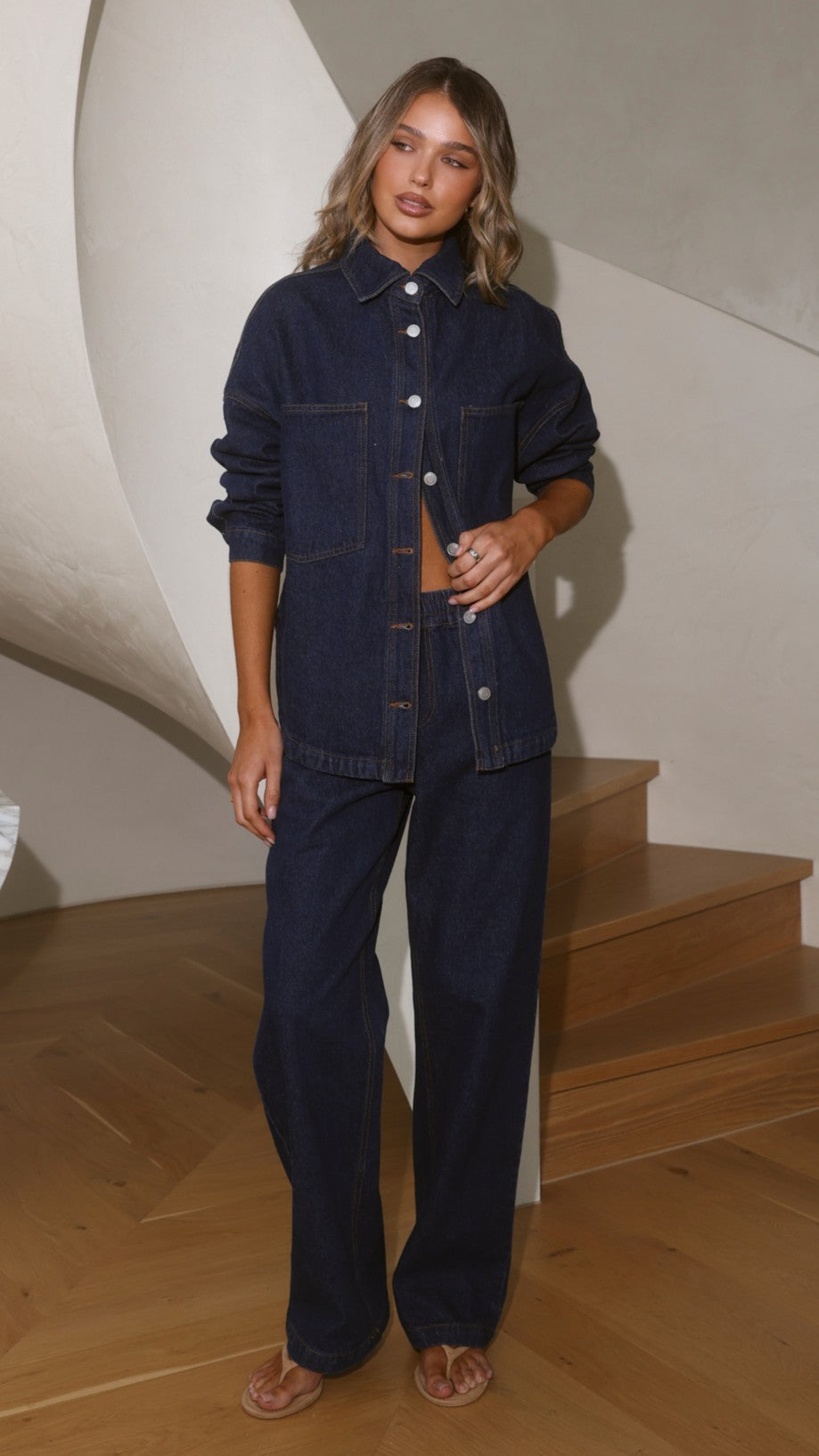 Zina Denim Jacket - Dark Blue - Billy J