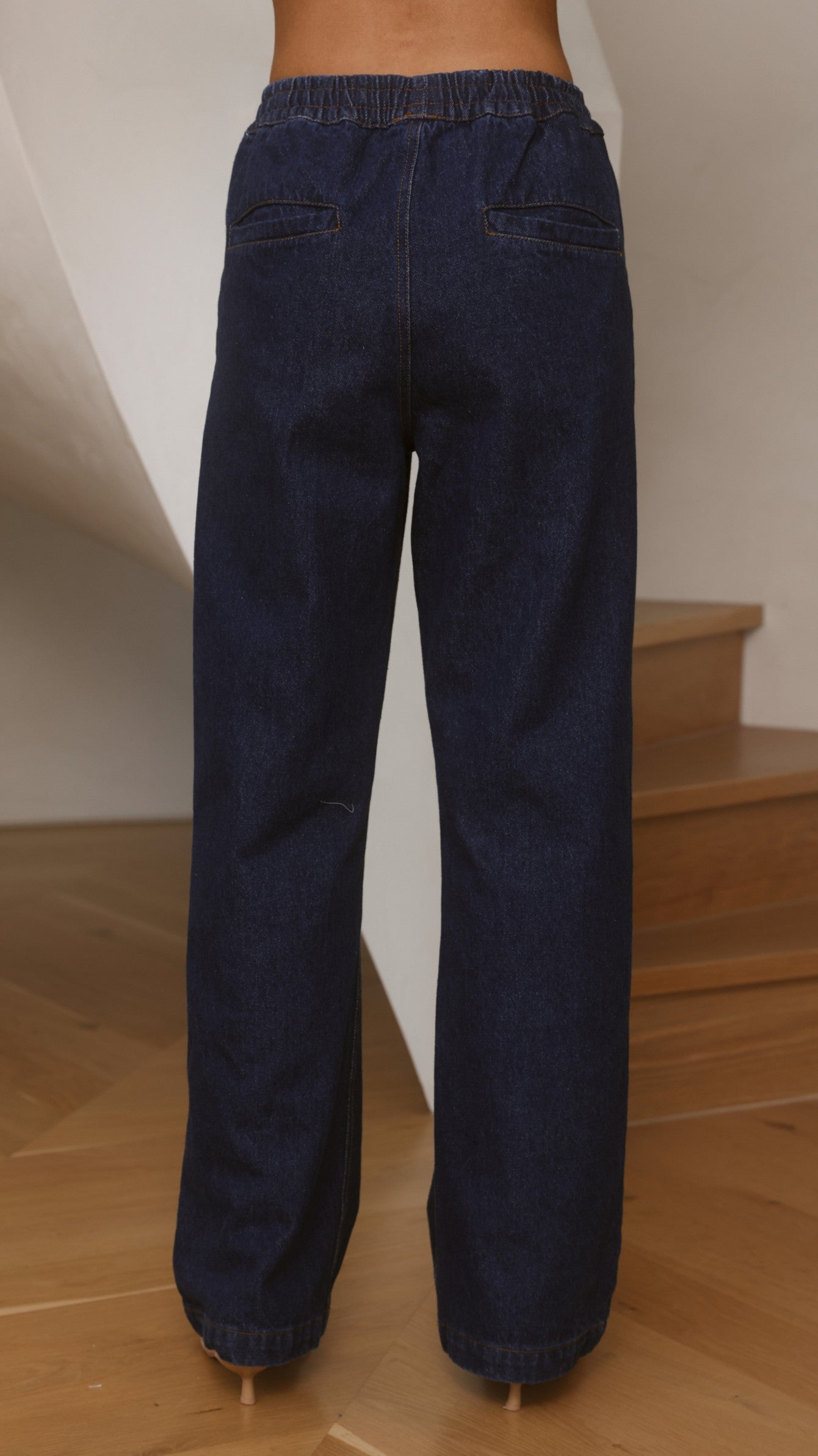 Zina Denim Pants - Dark Blue - Billy J