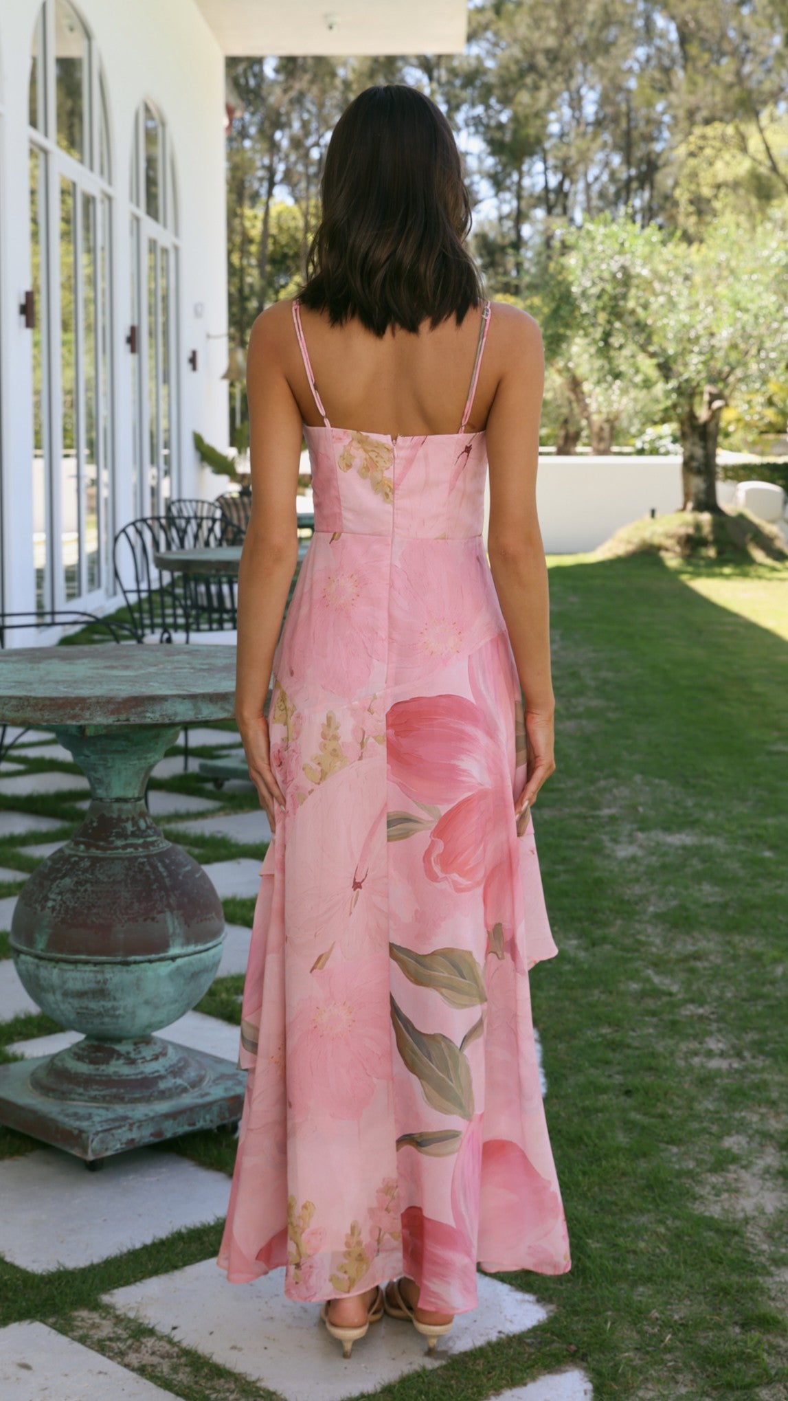 Avi Maxi Dress - Pink Floral - Billy J