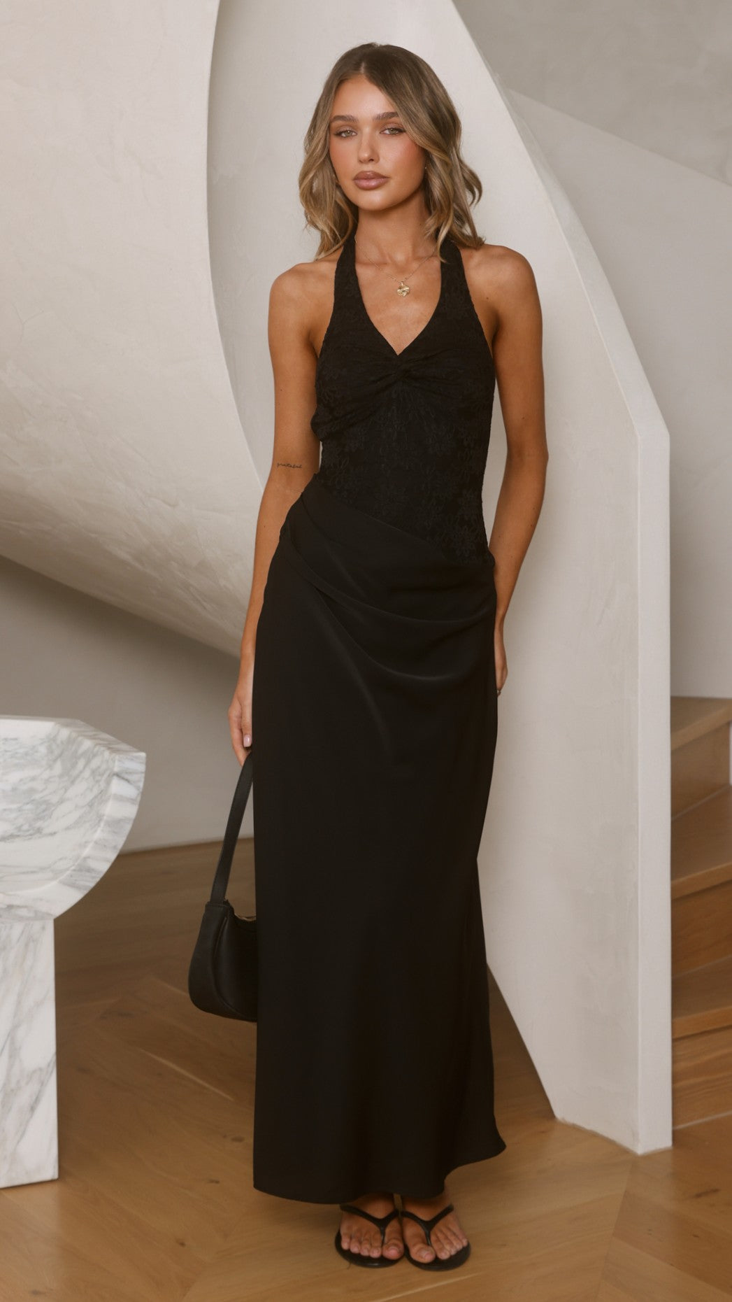 Zaliyah Maxi Dress - Black - Billy J
