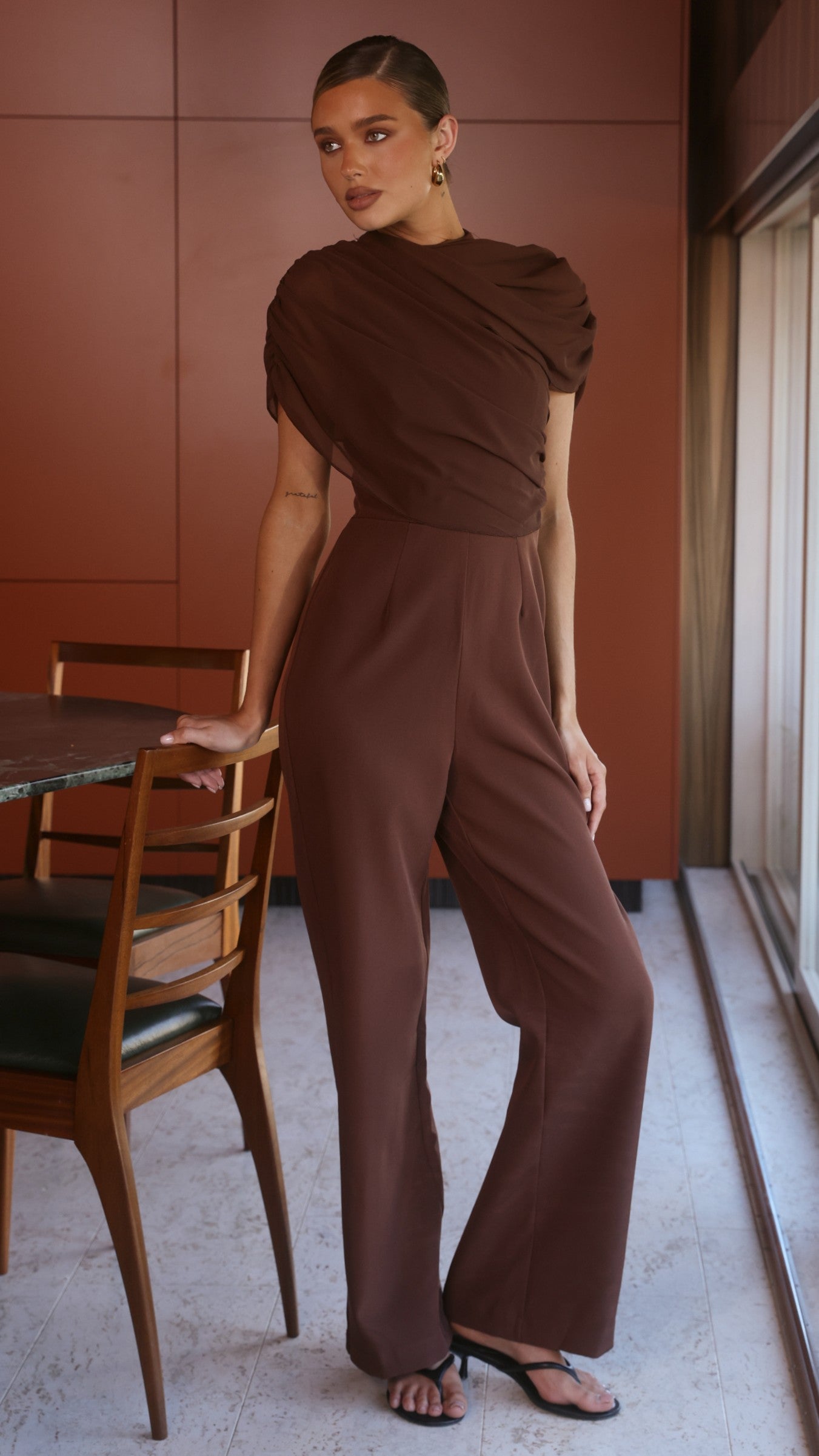Zahina Jumpsuit - Chocolate - Billy J
