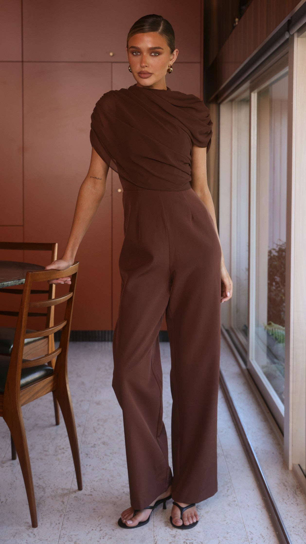 Zahina Jumpsuit - Chocolate - Billy J