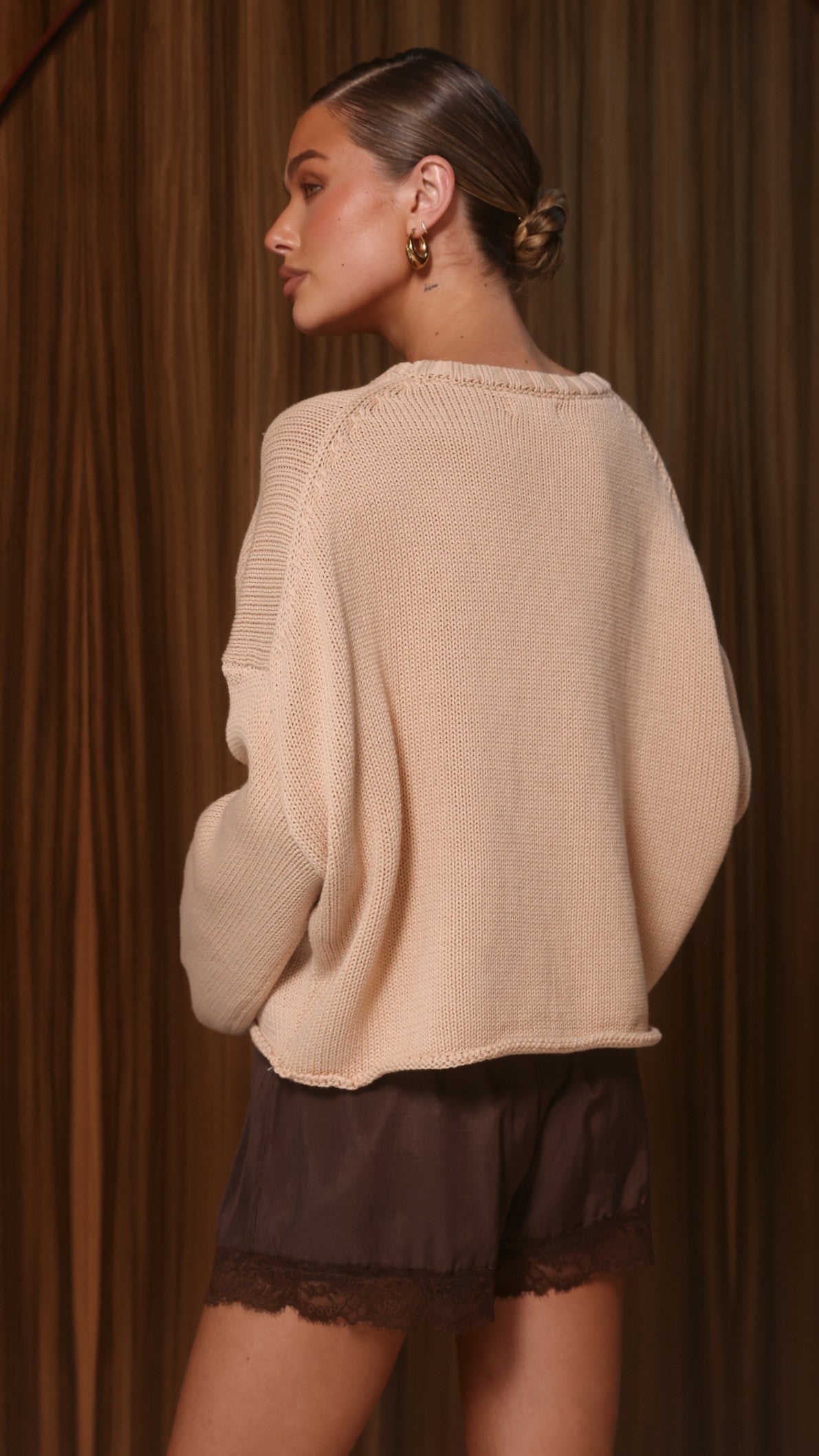 Melbourne Knit Jumper - Beige - Billy J