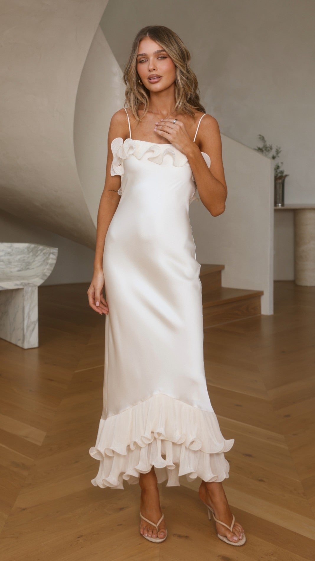 Eleanor Maxi Dress - Ivory - Billy J