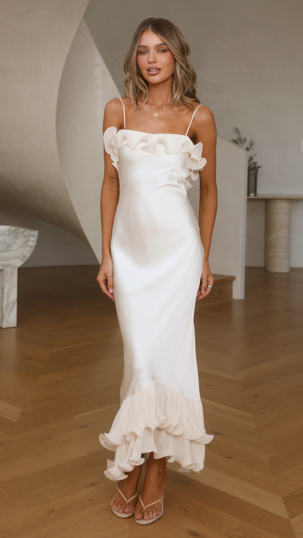 Eleanor Maxi Dress - Ivory - Billy J
