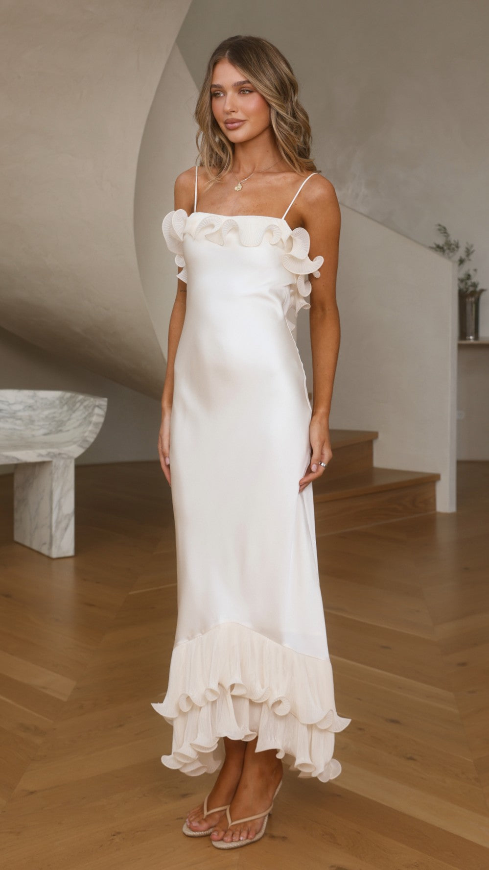 Eleanor Maxi Dress - Ivory - Billy J