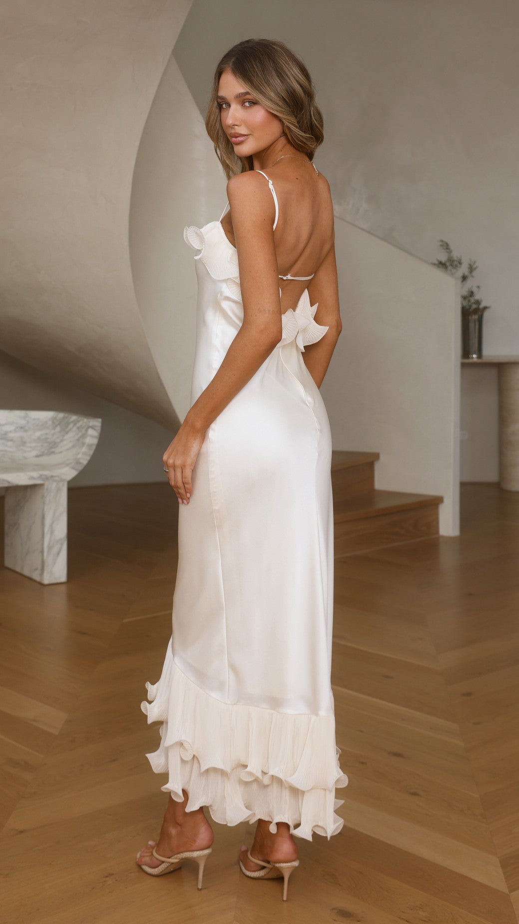 Eleanor Maxi Dress - Ivory - Billy J