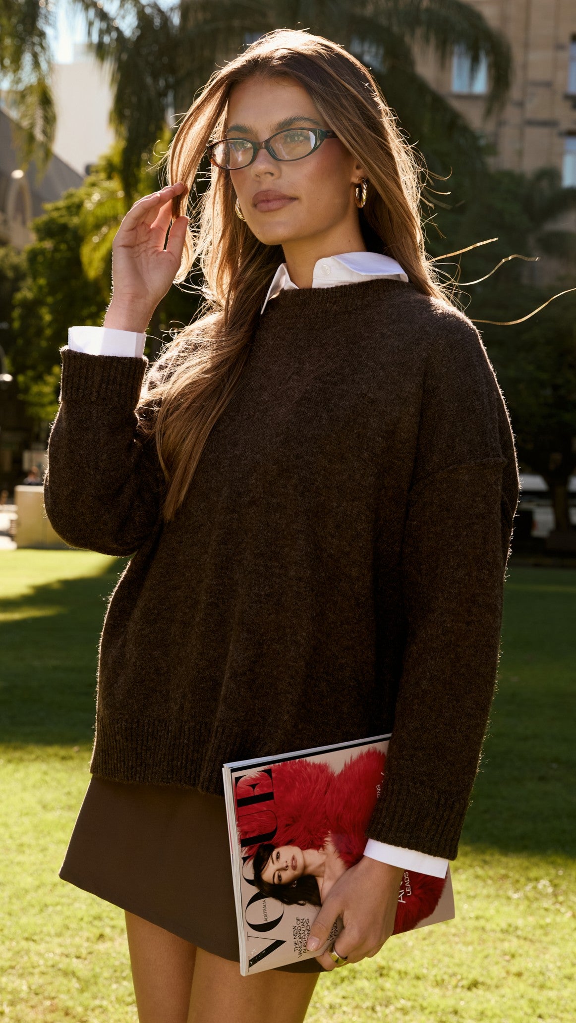 Haven Knit Sweater - Chocolate - Billy J