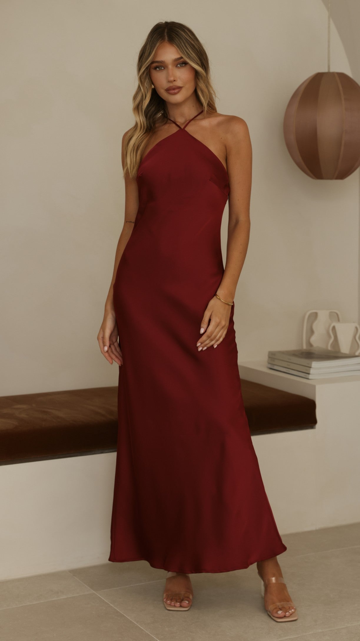 Chiara Maxi Dress - Wine - Buy Women's Dresses - Billy J