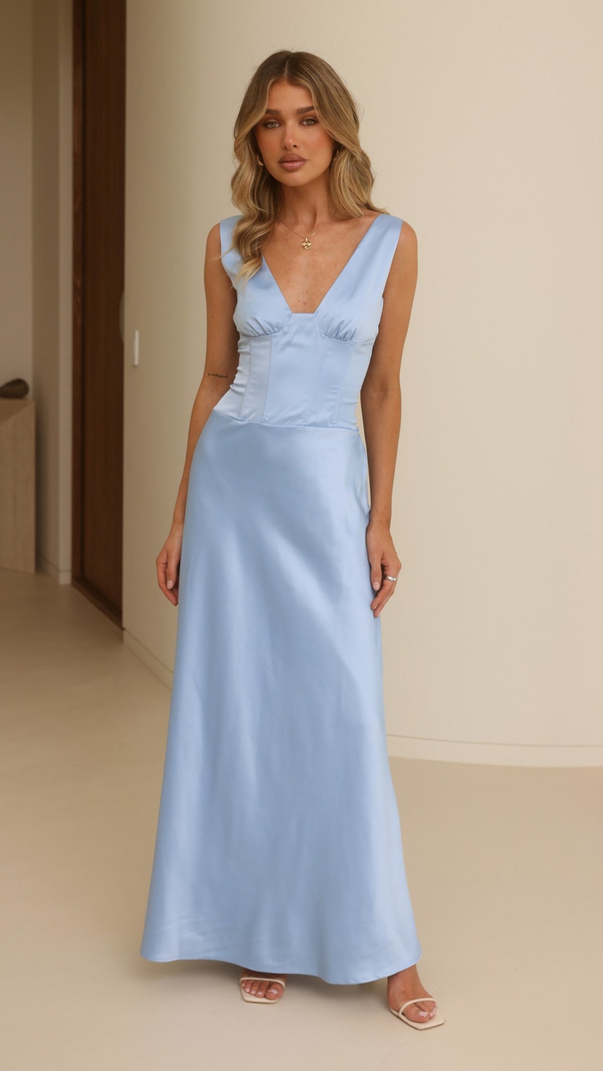 Ana Maxi Dress - Blue - Billy J