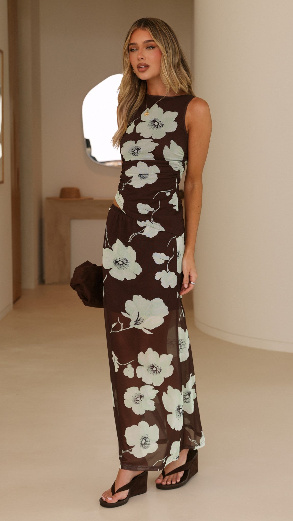 Lea Top - Mocha Blossom - Billy J