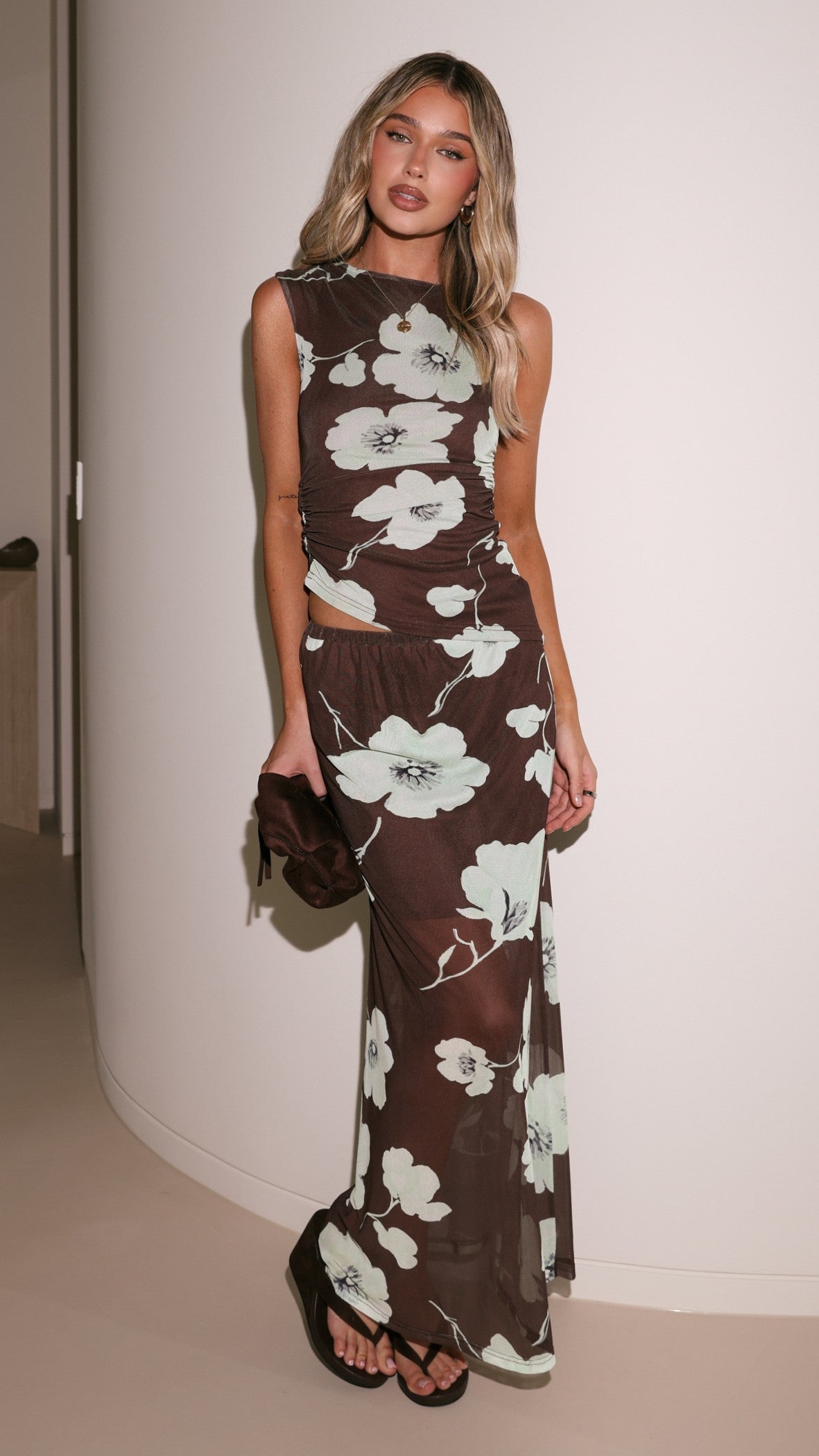 Lea Top - Mocha Blossom - Billy J