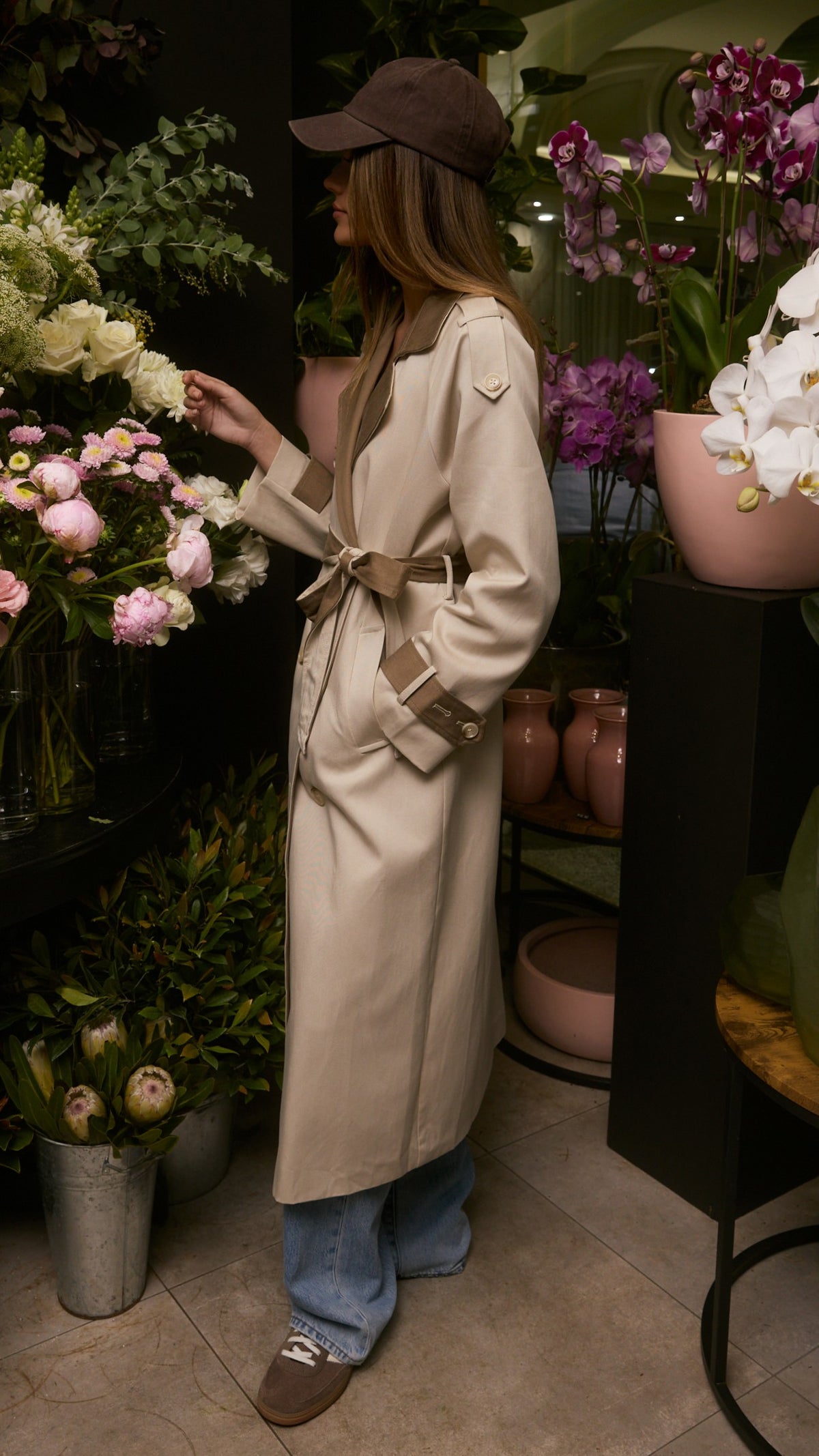 Sutton Trench Coat - Almond - Billy J