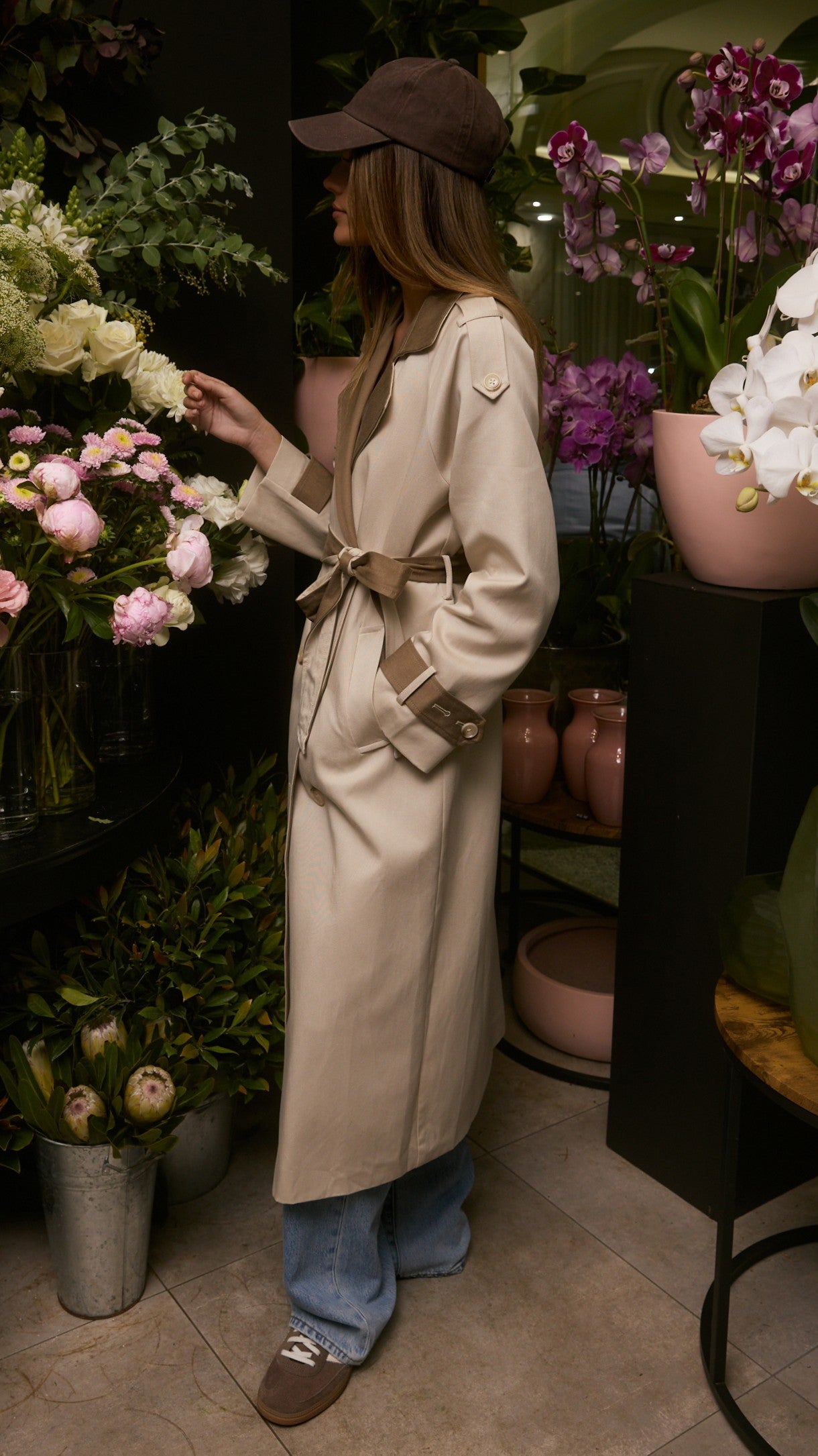 Sutton Trench Coat - Almond - Billy J