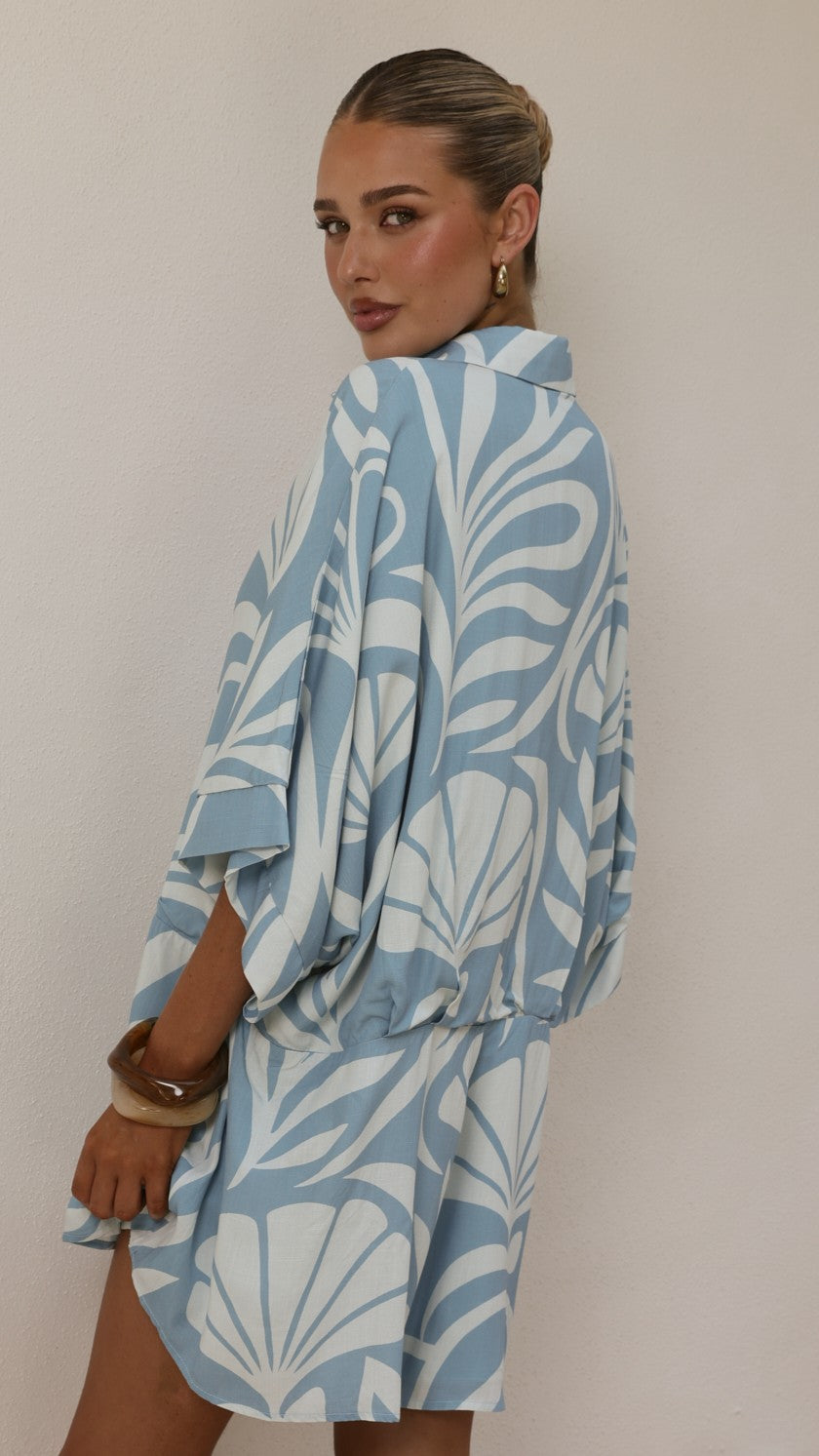Bailin Playsuit - Coral Blue - Billy J