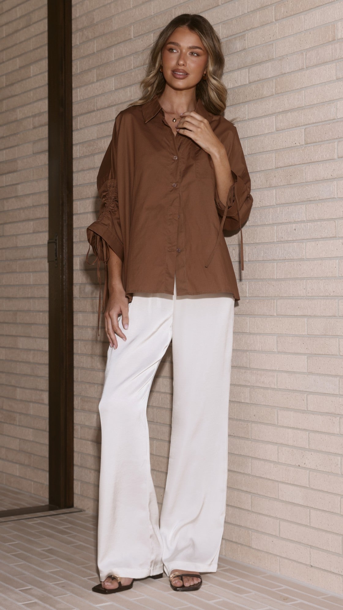 Alanna Shirt - Chocolate - Billy J