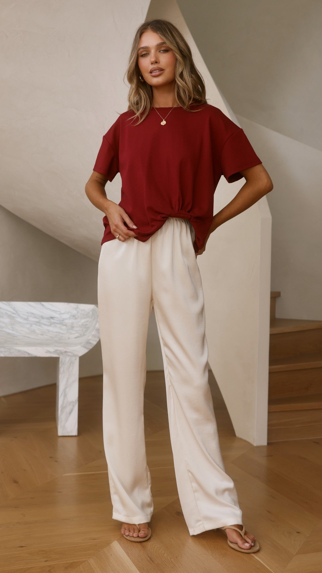 Aria Tee - Wine - Billy J