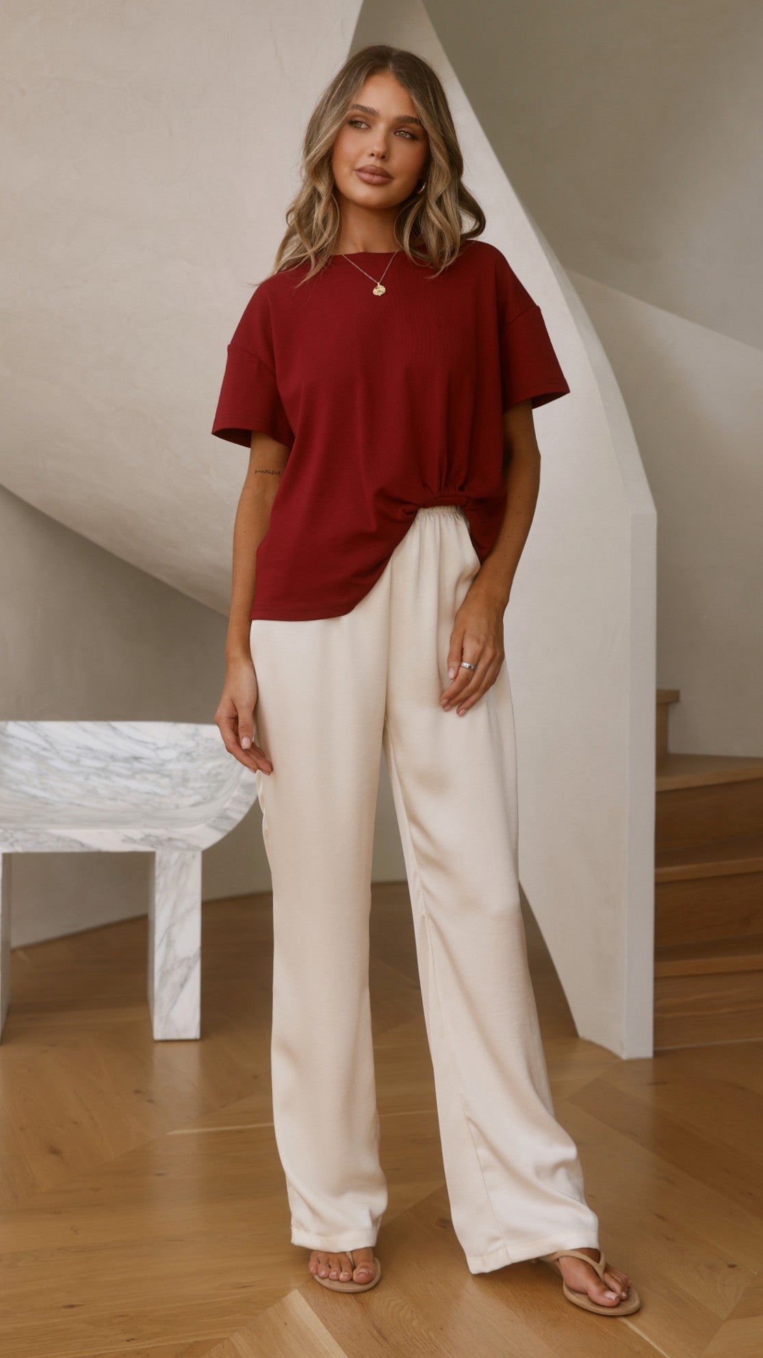 Aria Tee - Wine - Billy J