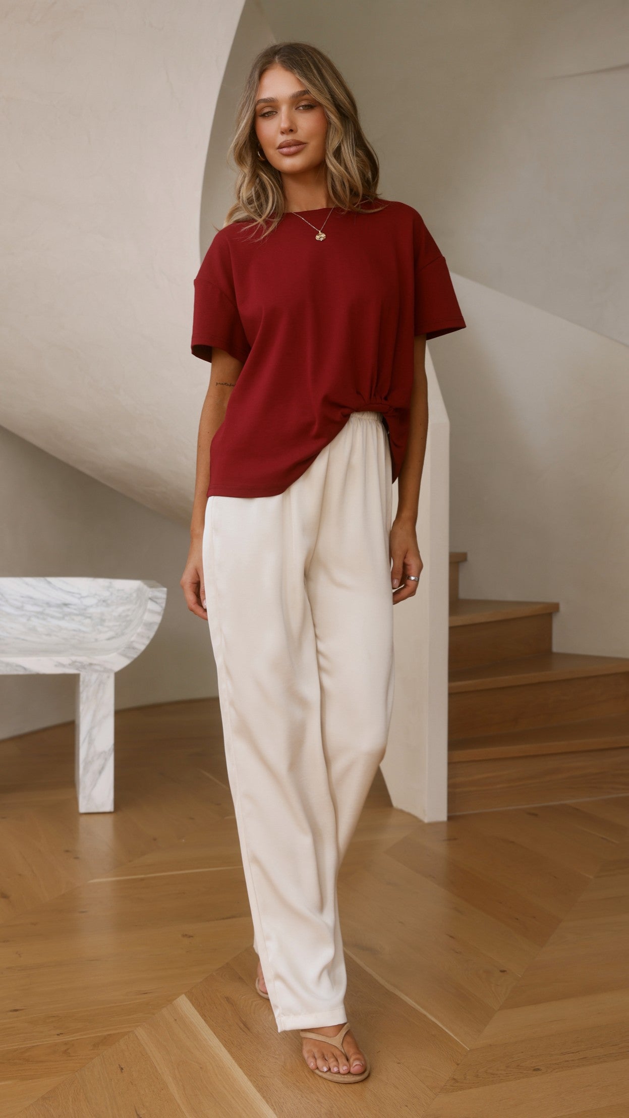 Aria Tee - Wine - Billy J