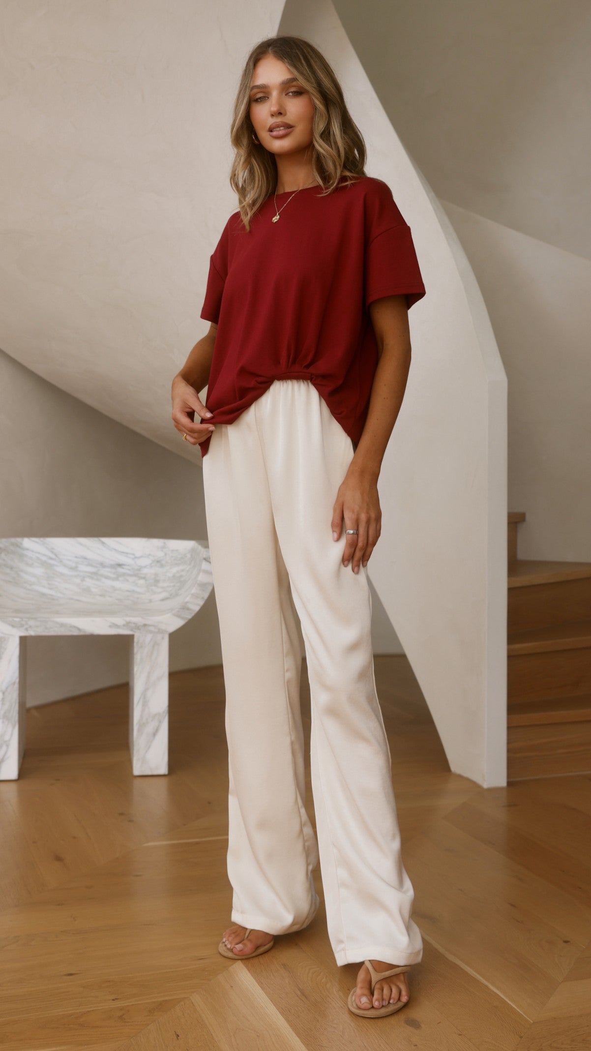 Aria Tee - Wine - Billy J