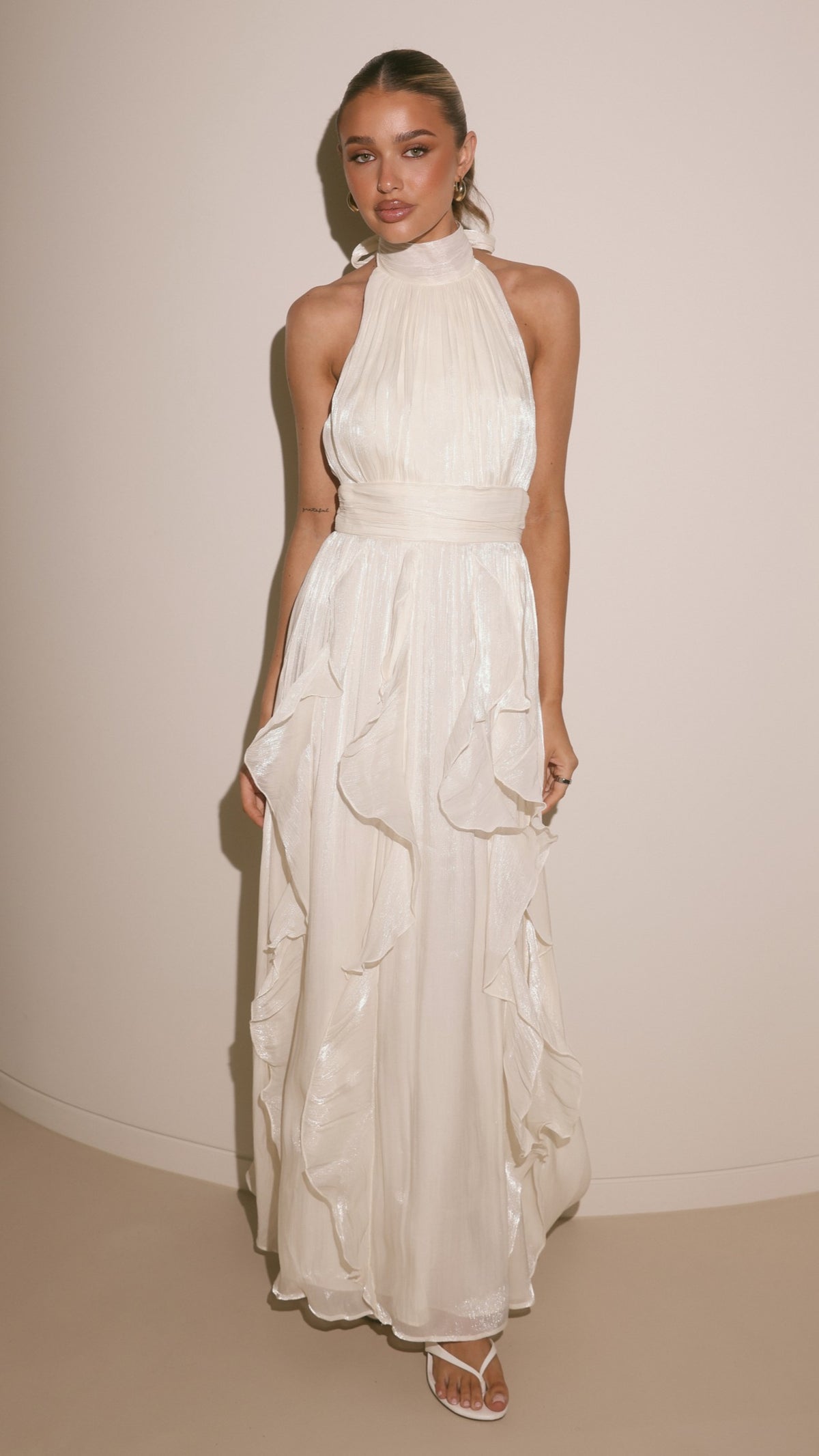 Tahli Maxi Dress - Cream - Billy J