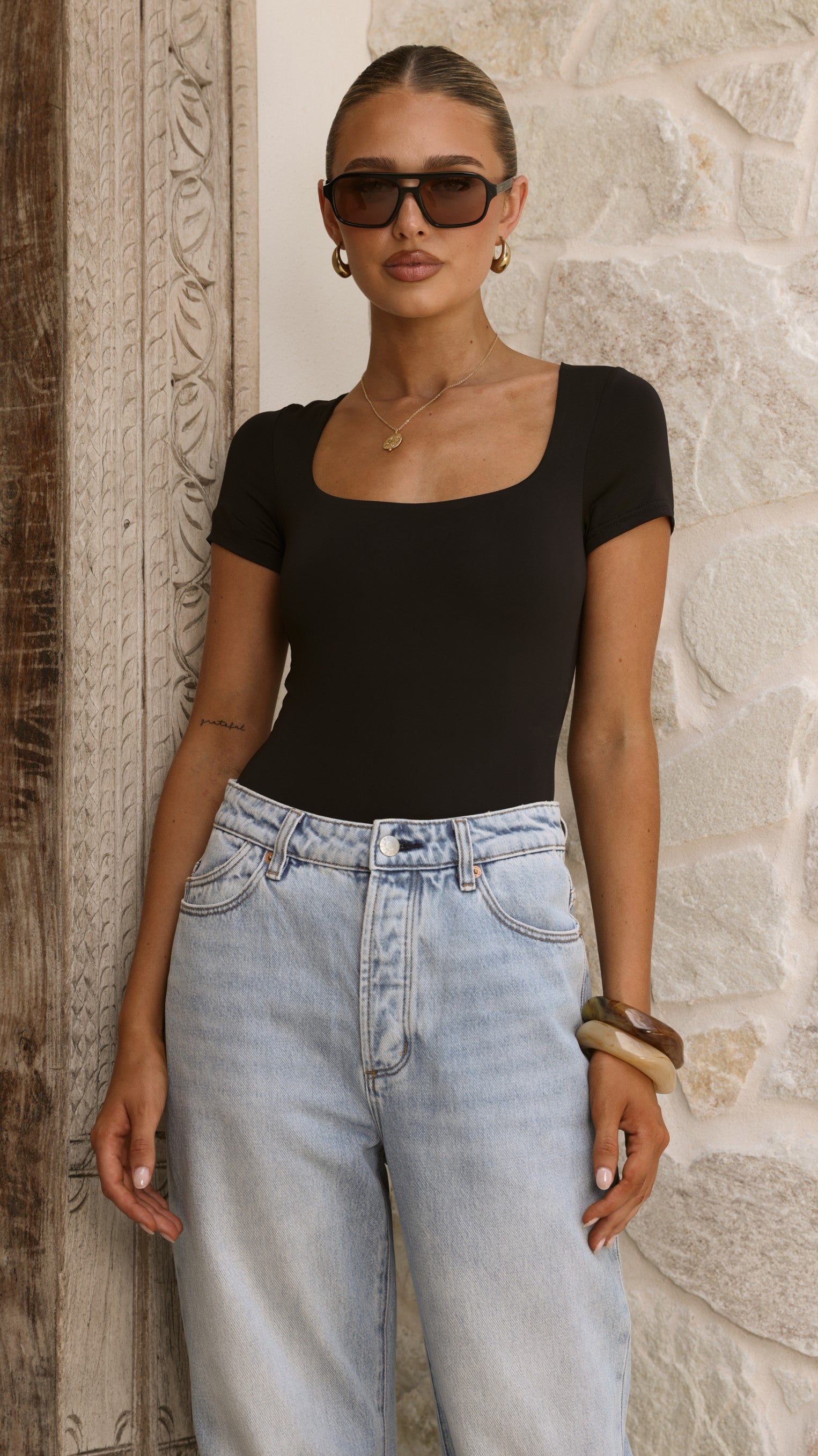 Jamelia Bodysuit - Black - Billy J
