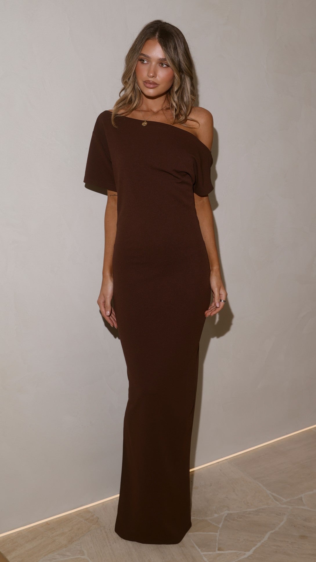 Alina Maxi Dress - Chocolate - Billy J