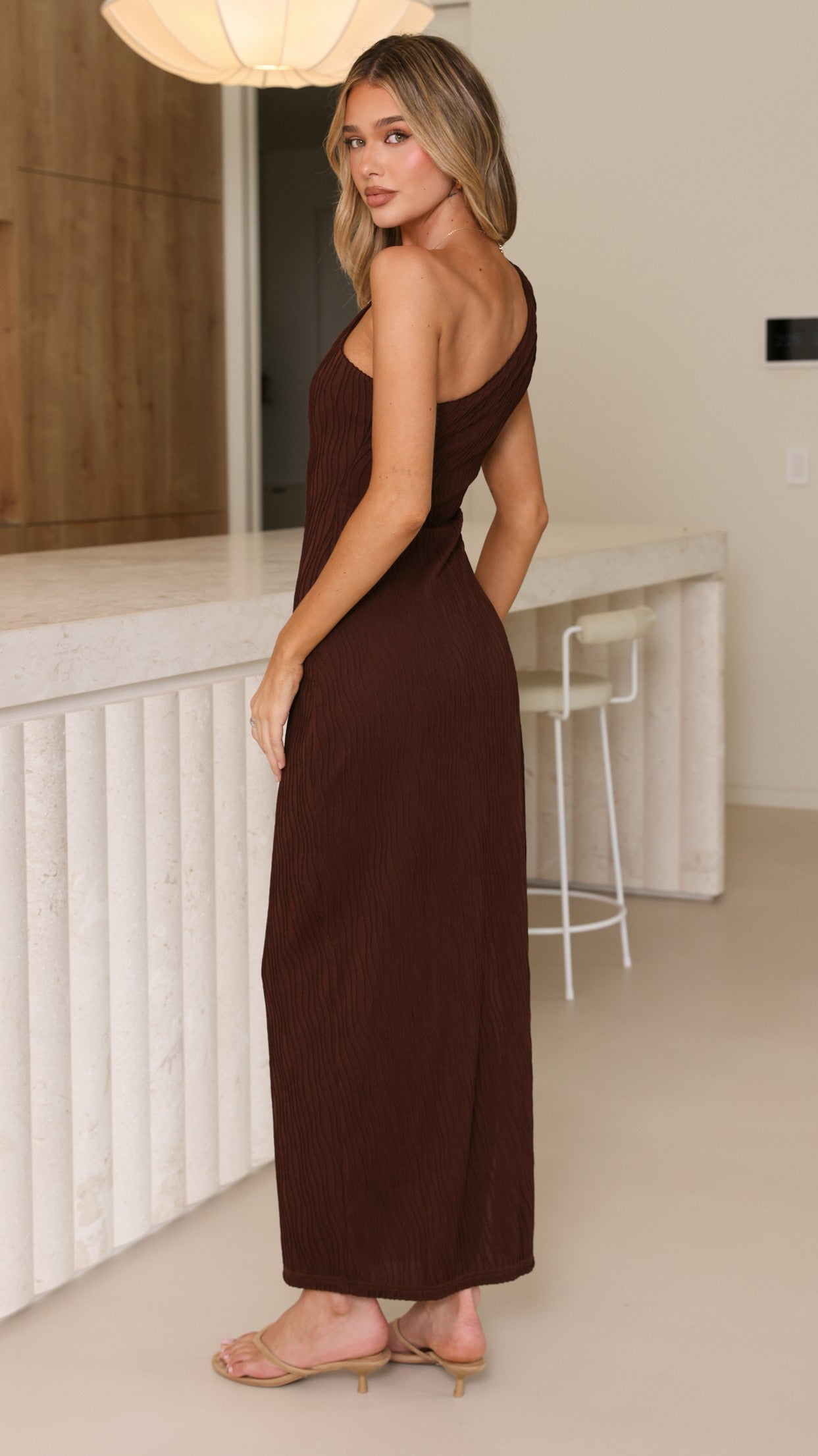 Delia Maxi Dress - Chocolate - Billy J