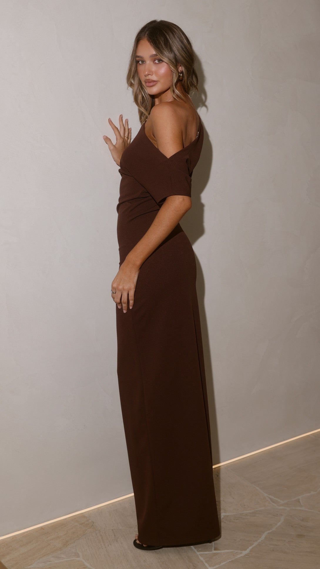 Alina Maxi Dress - Chocolate - Billy J