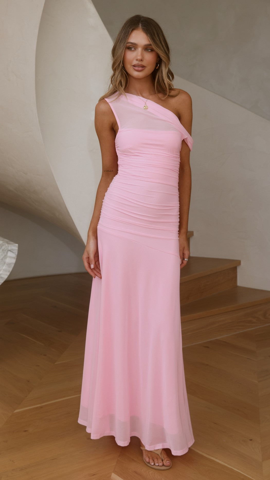 Malayah Maxi Dress - Pink - Billy J