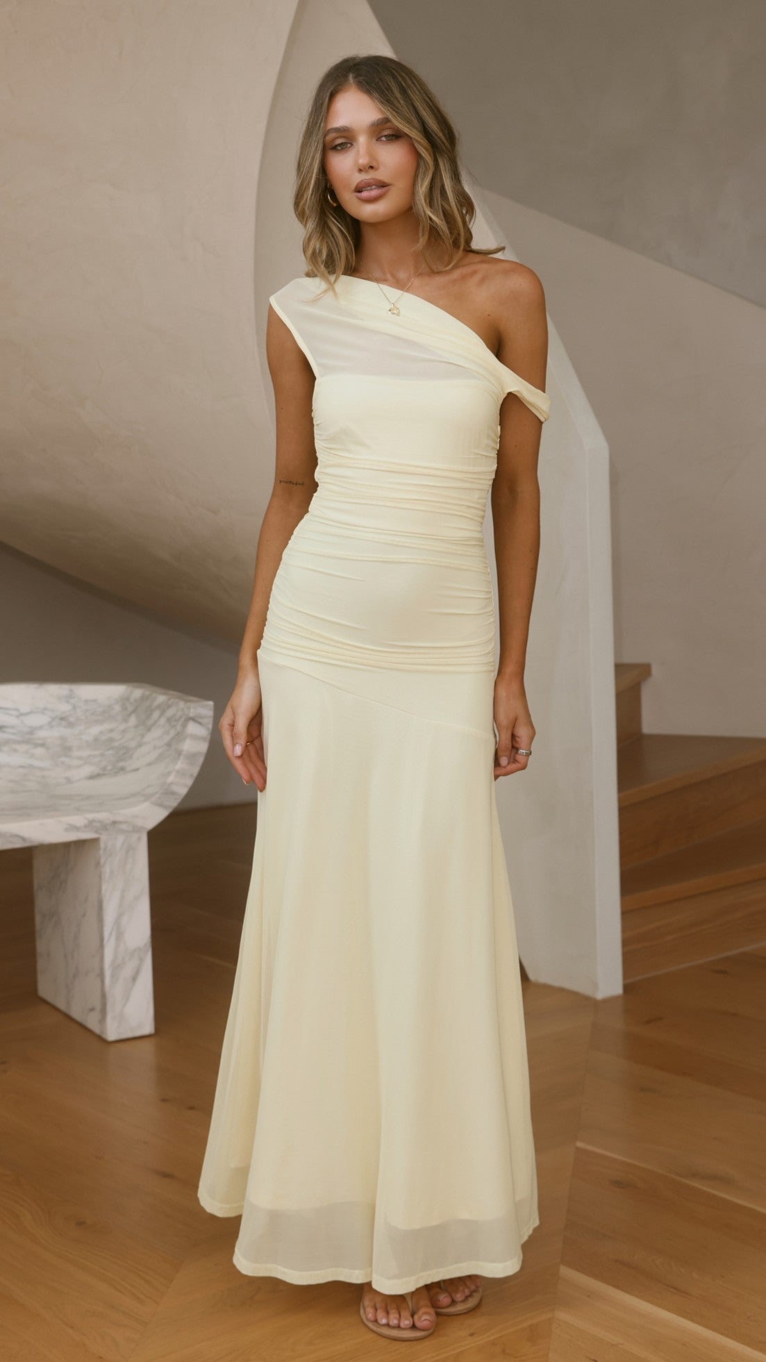 Malayah Maxi Dress - Yellow - Billy J
