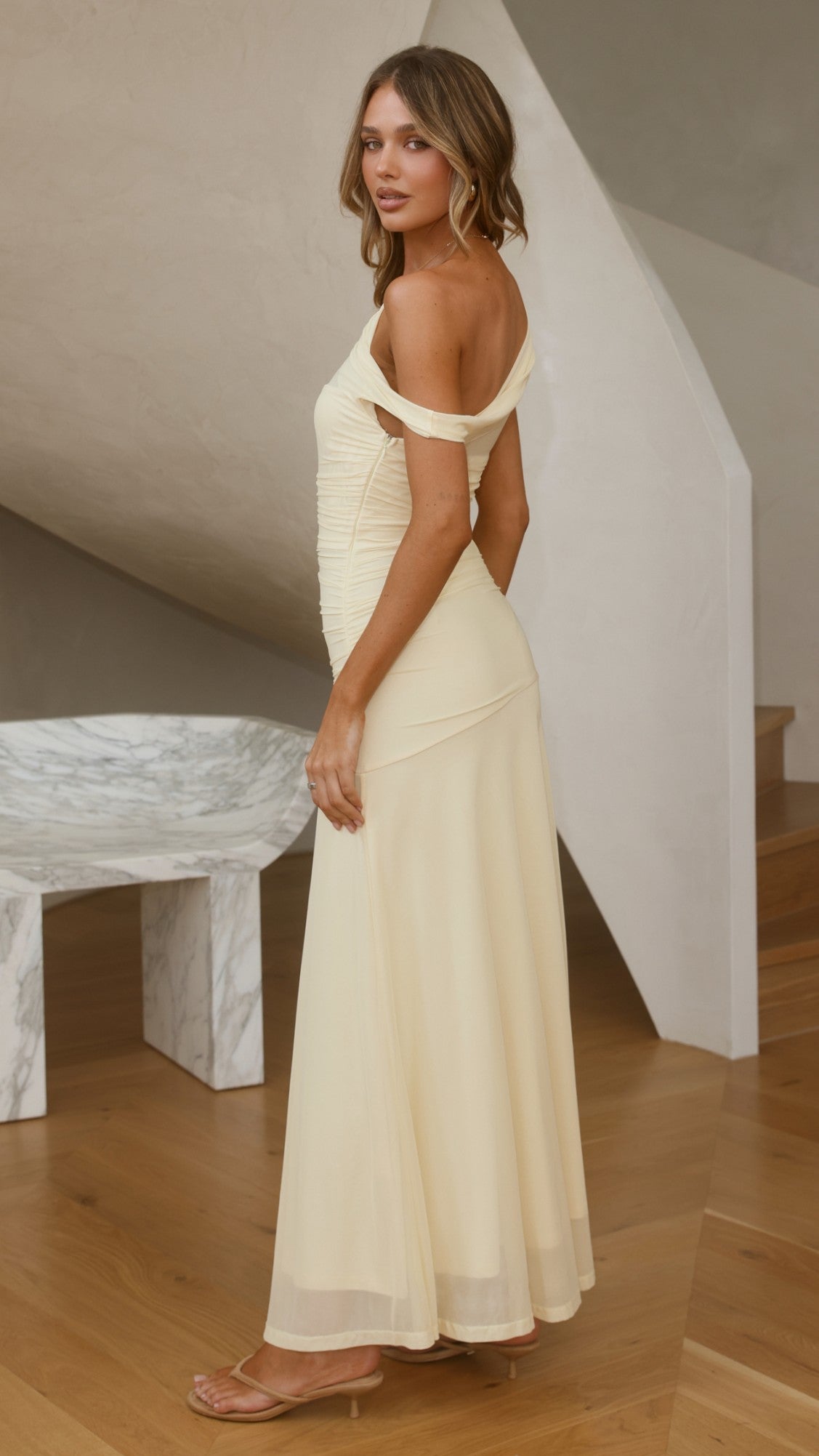 Malayah Maxi Dress - Yellow - Billy J