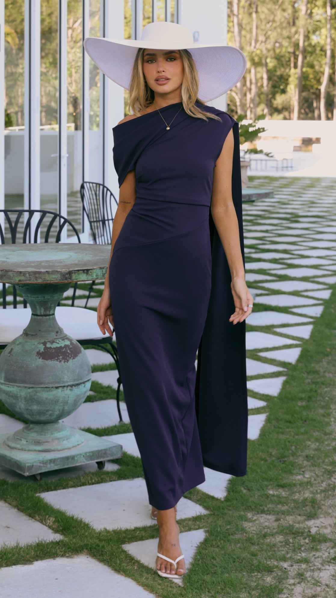 Delilah Maxi Dress - Navy