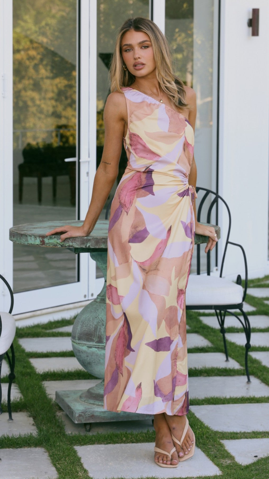 Lana Maxi Dress - Pink/Purple Floral - Billy J