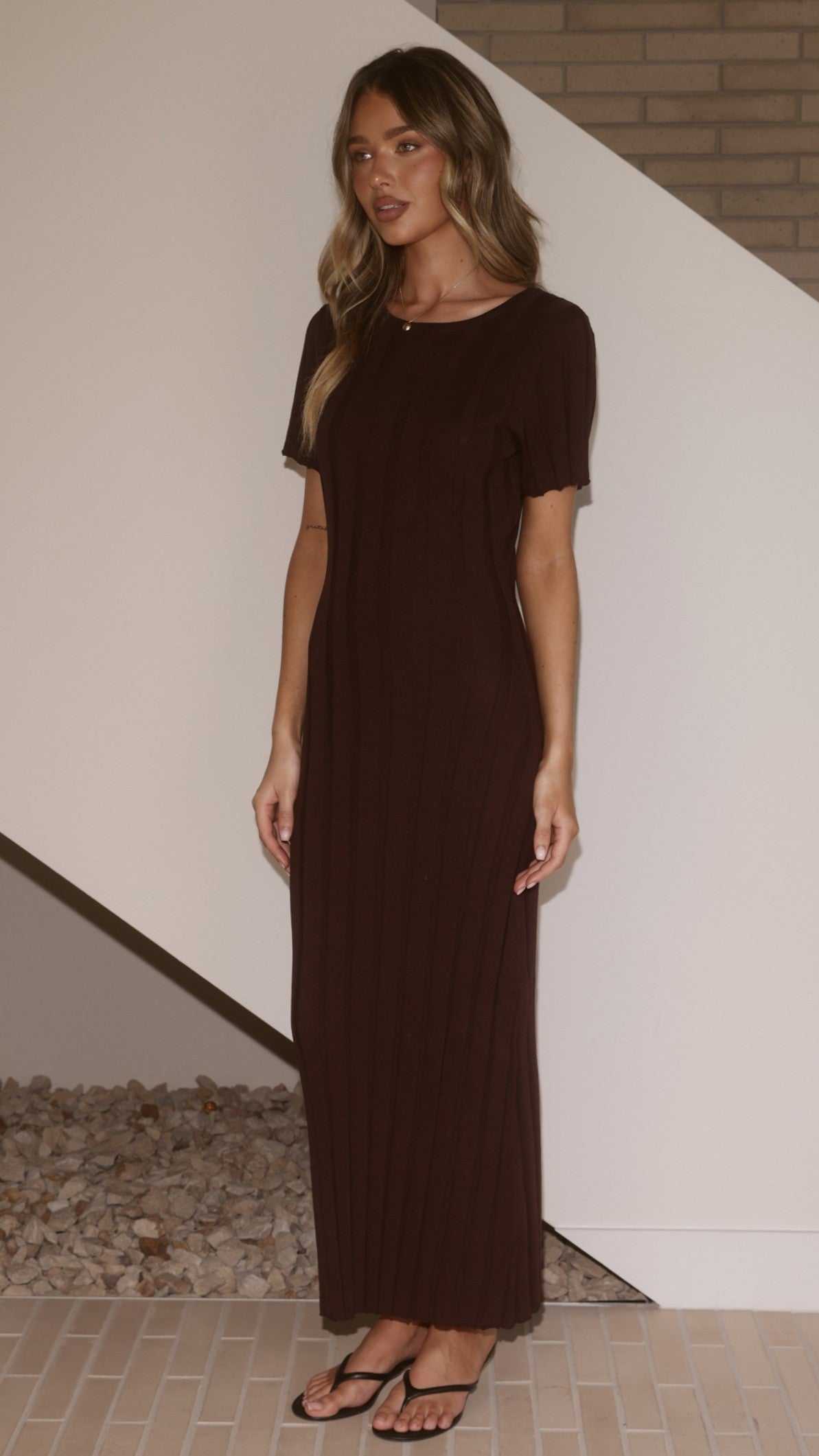 Mari Maxi Dress - Chocolate - Billy J