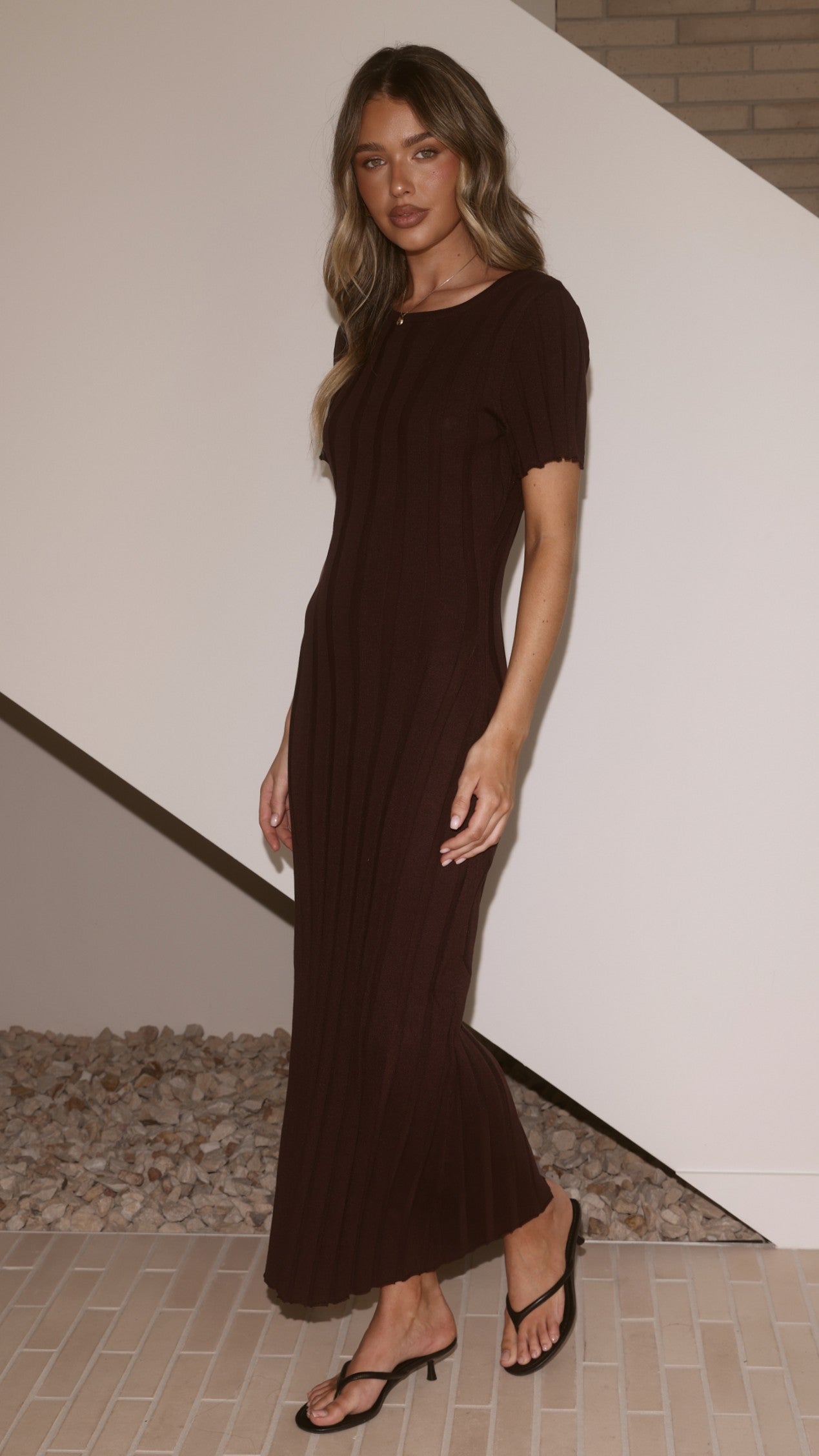 Mari Maxi Dress - Chocolate - Billy J