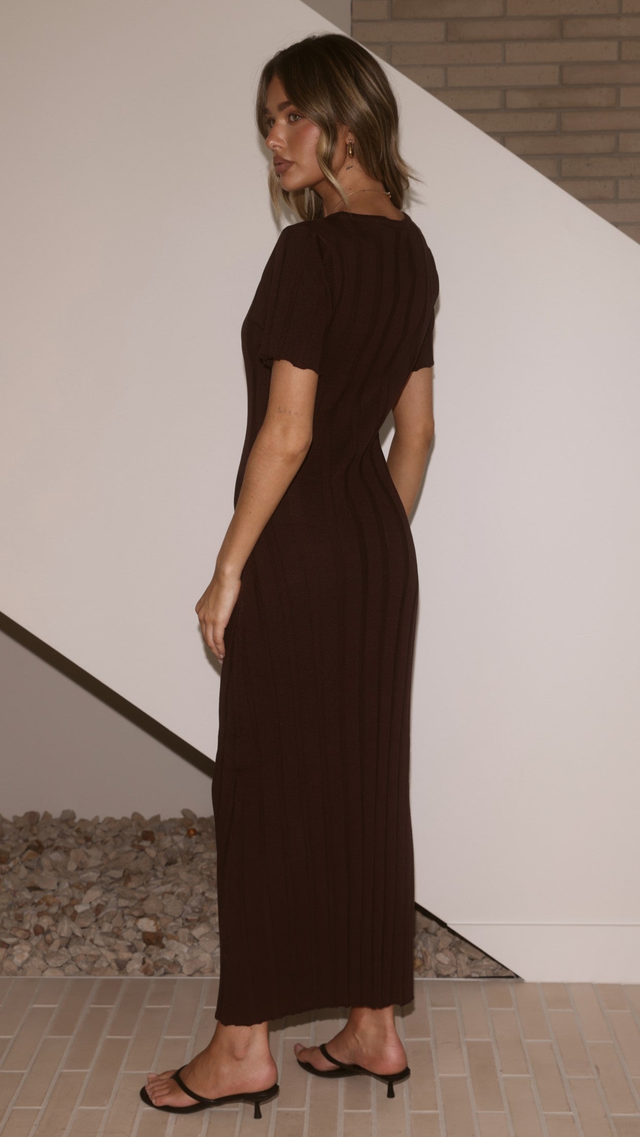 Mari Maxi Dress - Chocolate - Billy J