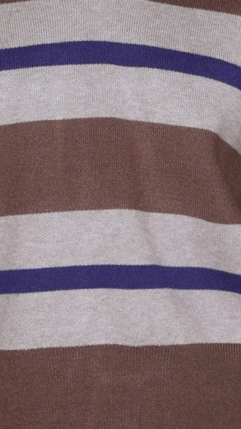 Kodi Sweater - Brown/Blue Stripe - Billy J