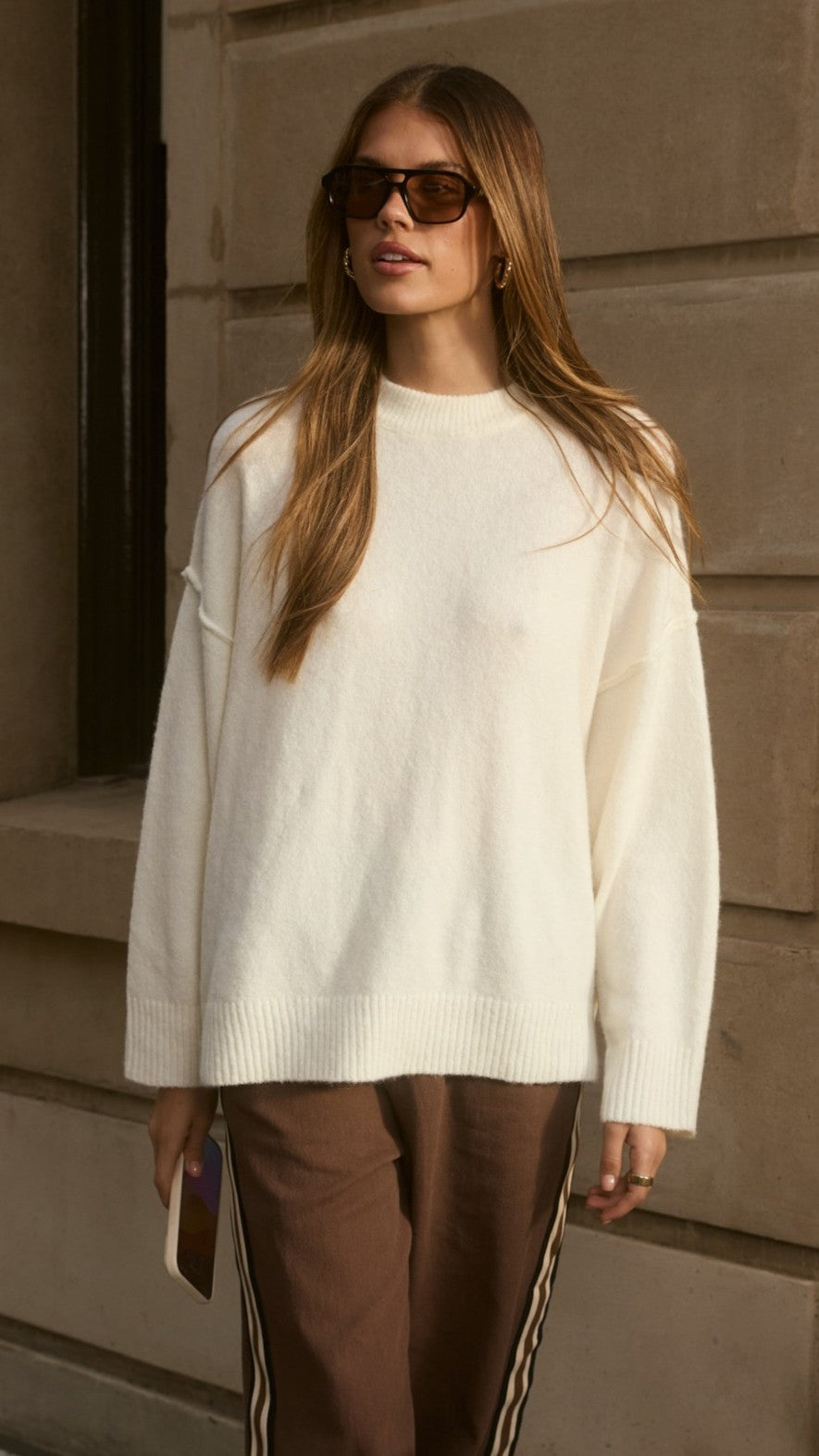 Haven Knit Sweater - Cream - Billy J