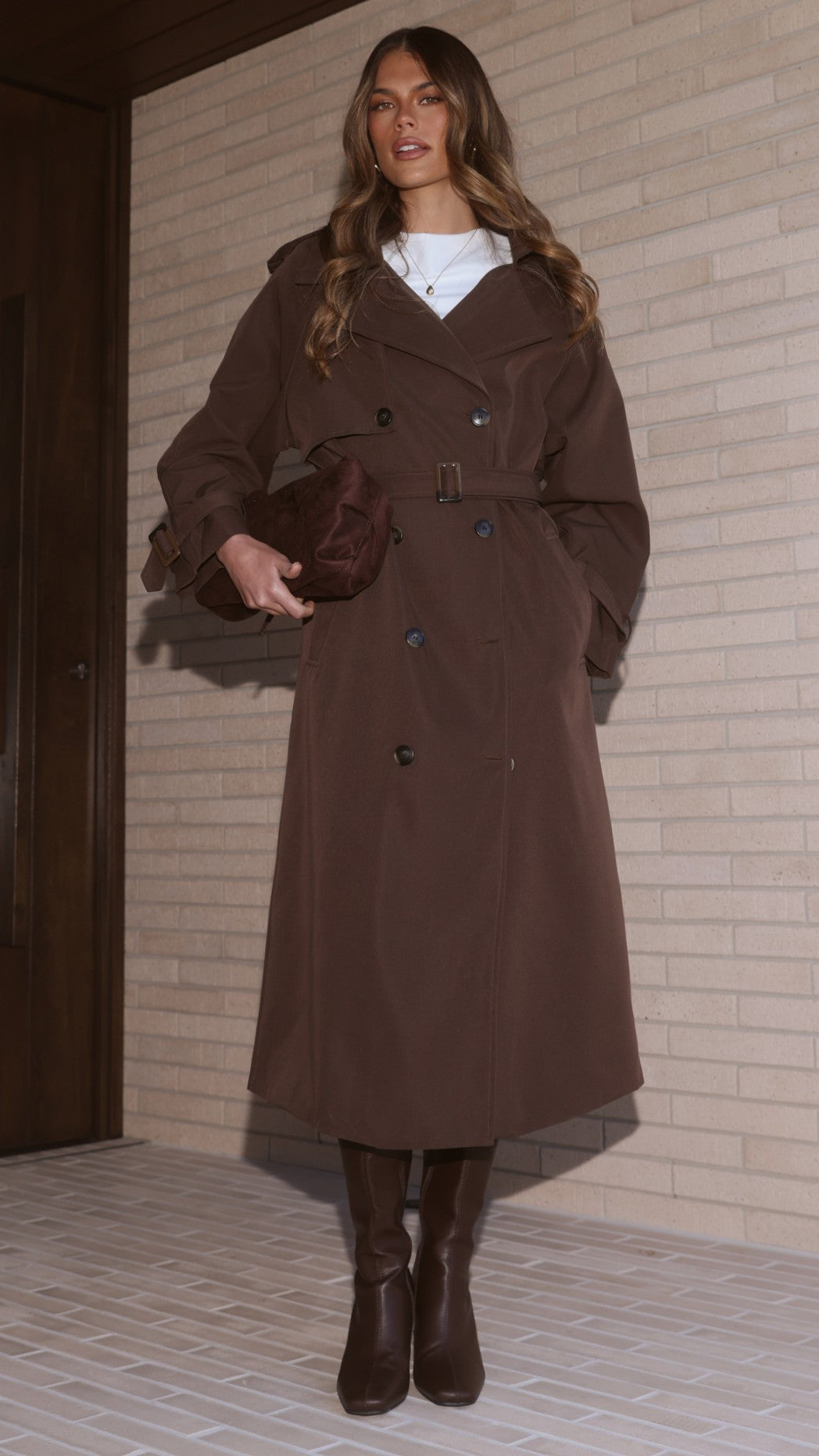 Deena Coat - Chocolate - Billy J