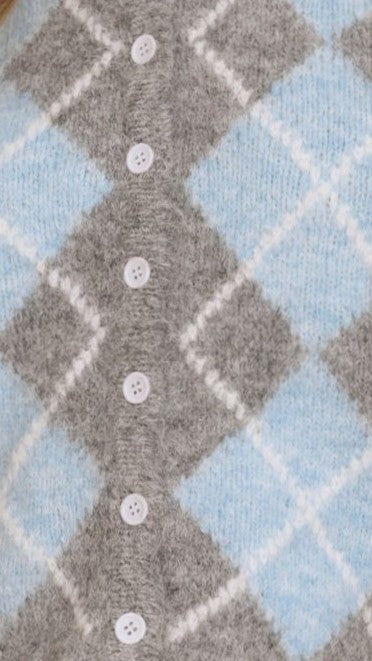 Amara Cardigan - Grey/Blue - Billy J
