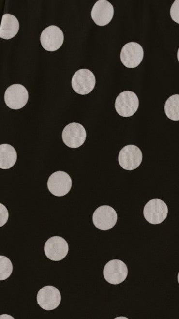 Onella Semi Sheer Maxi Skirt - Black/White Polka Dot - Billy J
