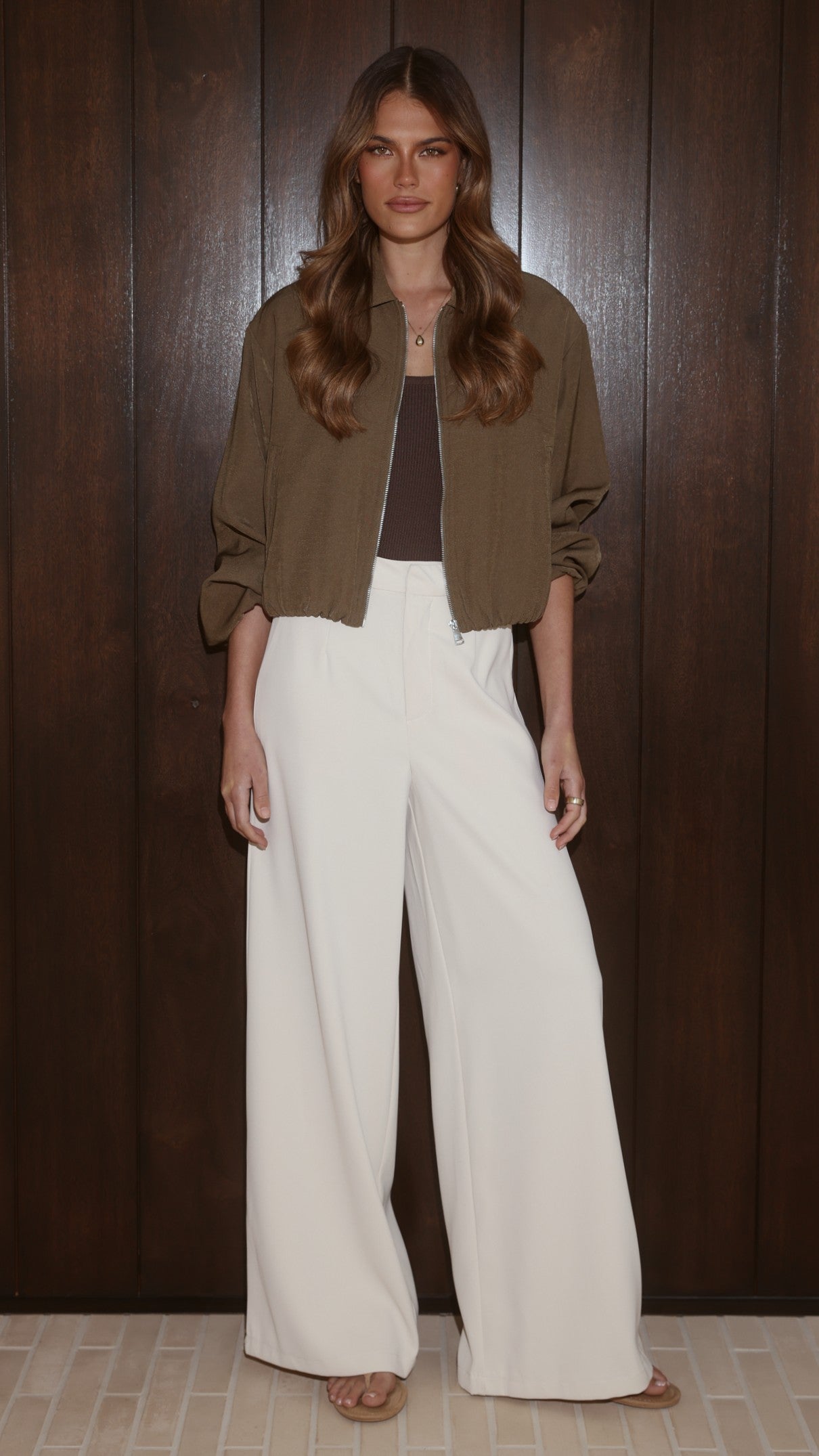 Brax Bomber Jacket - Khaki - Billy J
